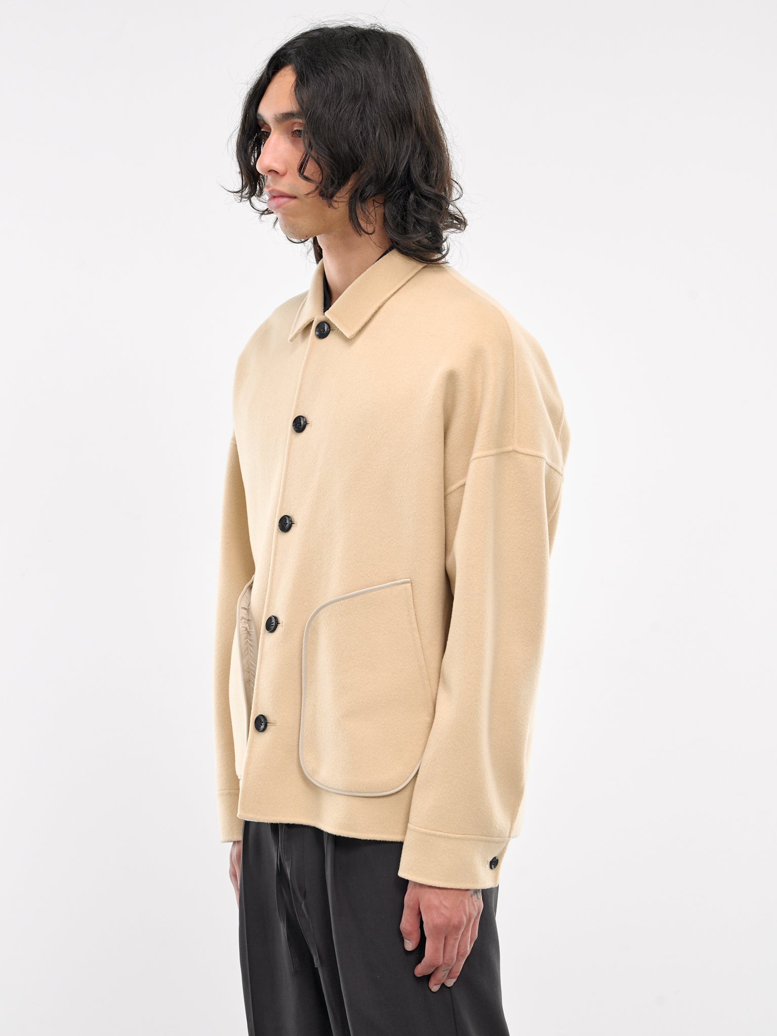 Wool-Cashmere Jacket (AB42-003-OFF-WHITE)