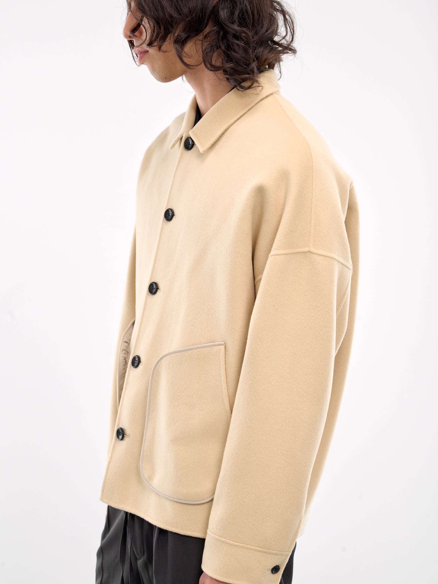 Wool-Cashmere Jacket (AB42-003-OFF-WHITE)