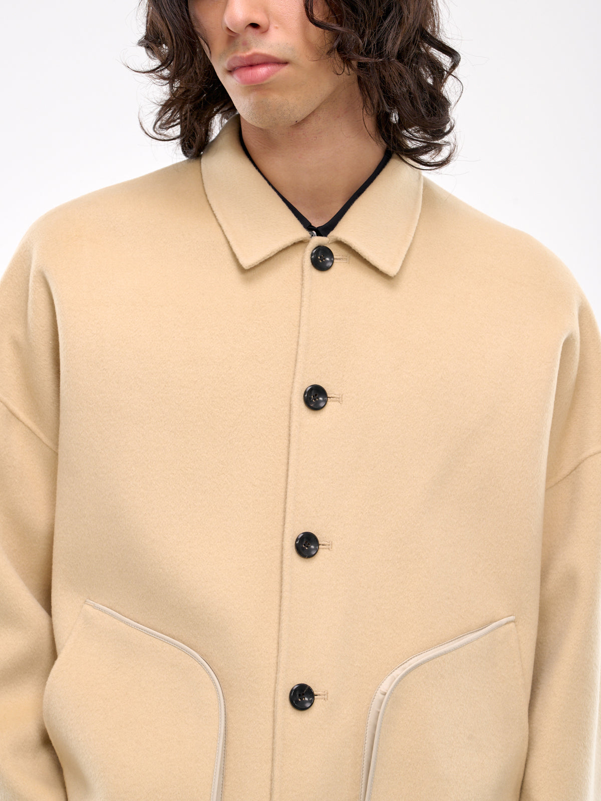 Wool-Cashmere Jacket (AB42-003-OFF-WHITE)