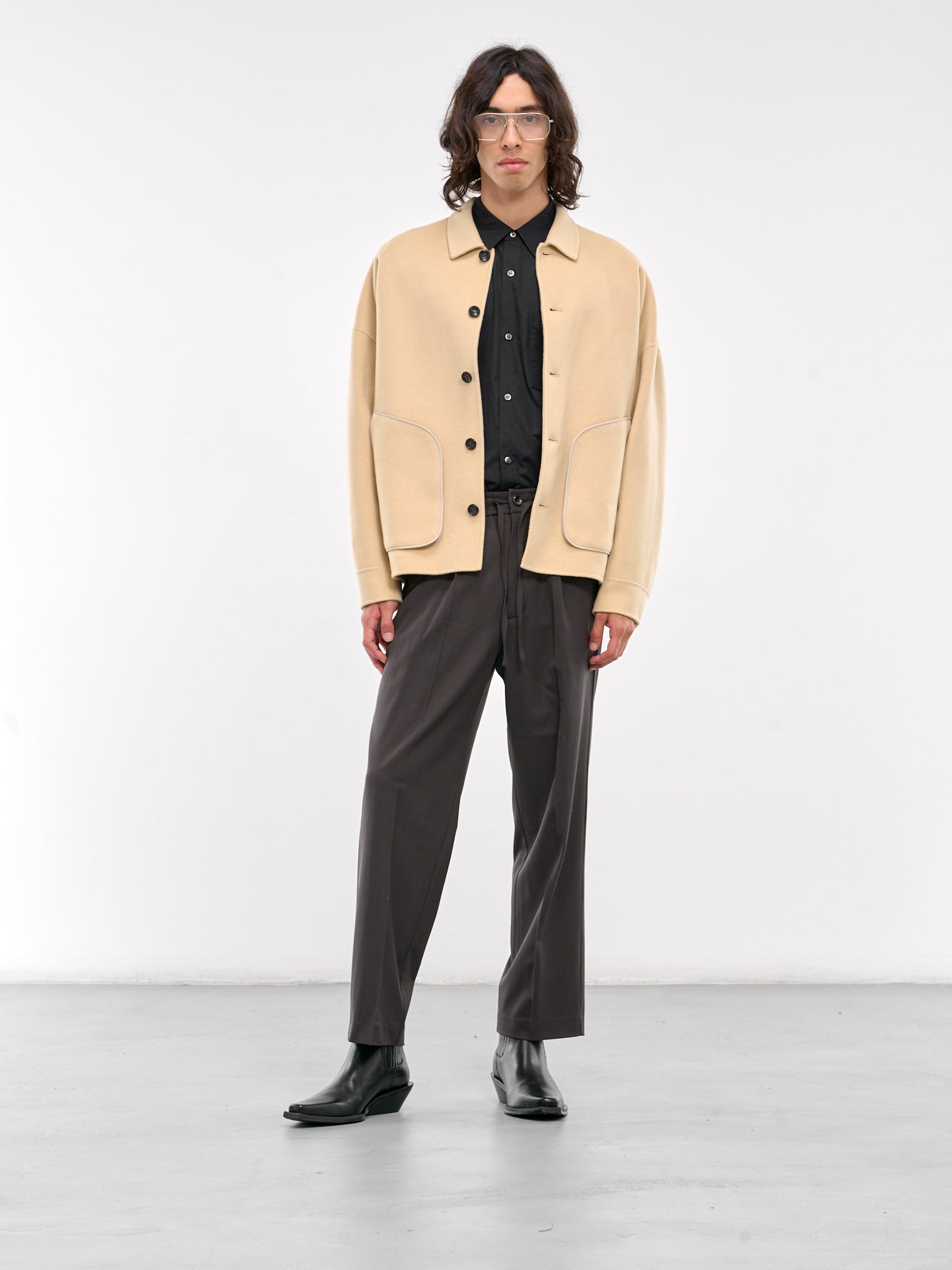 Wool-Cashmere Jacket (AB42-003-OFF-WHITE)