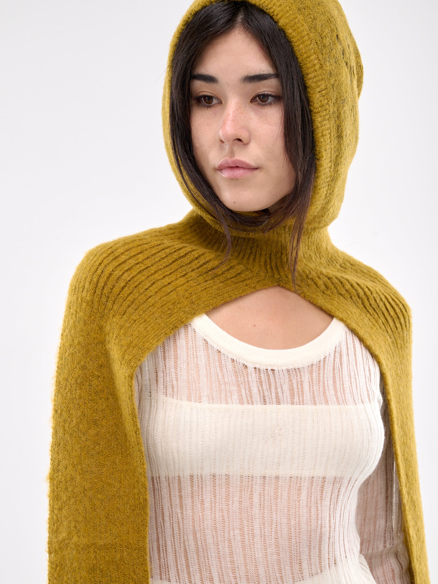 Knit Scarf Hood (ACC-02GR-GINGER)