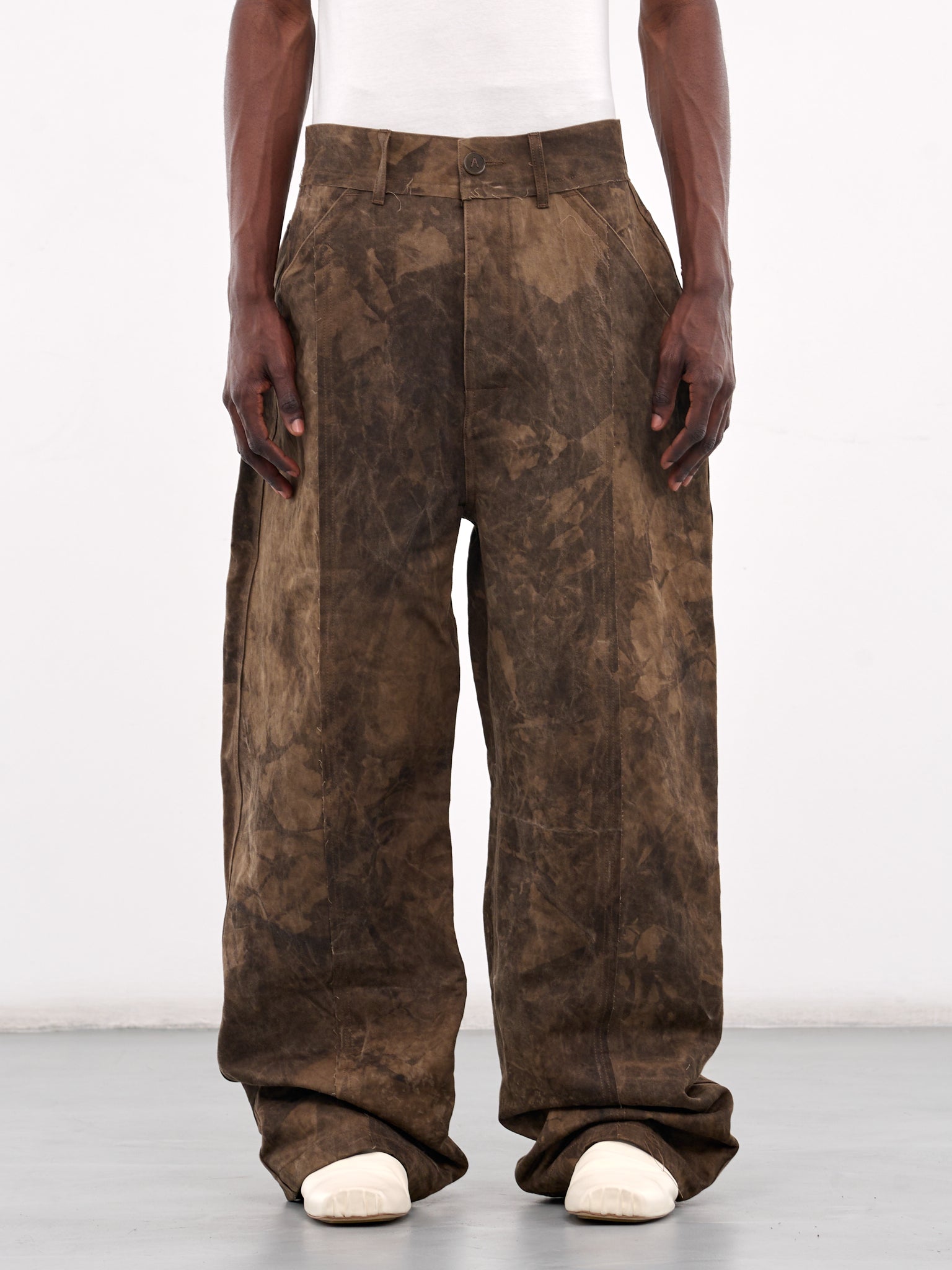 Persimmon Dyed Wide Pants (AIR05P003-BROWN)