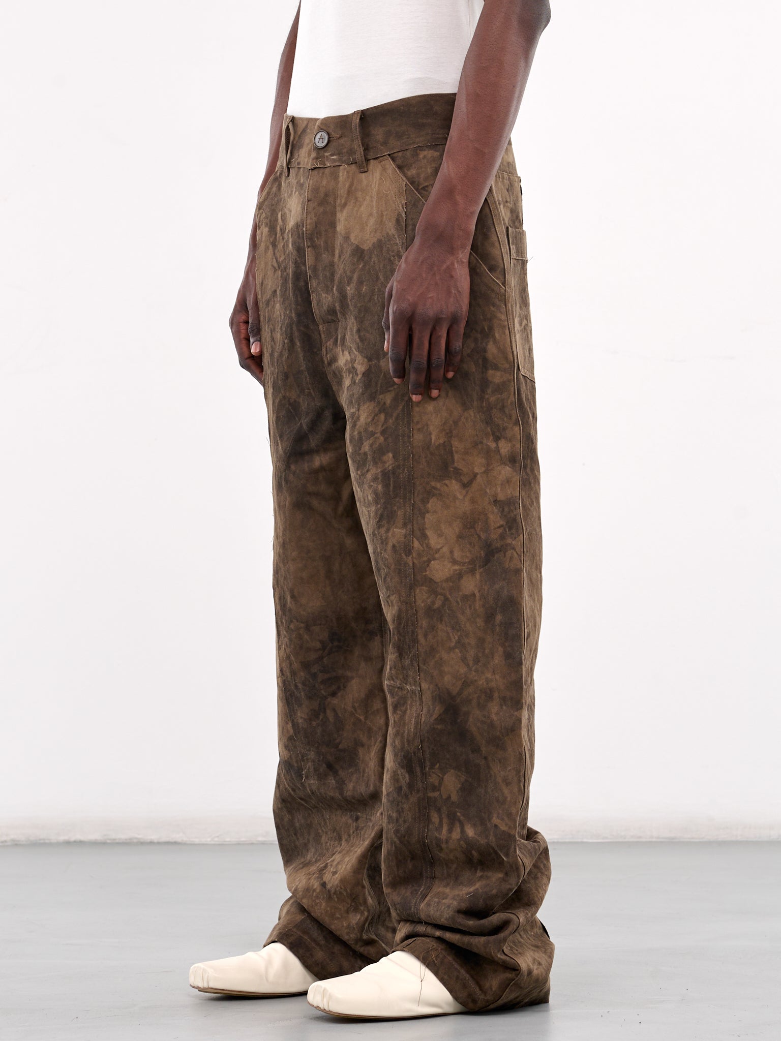 Persimmon Dyed Wide Pants (AIR05P003-BROWN)