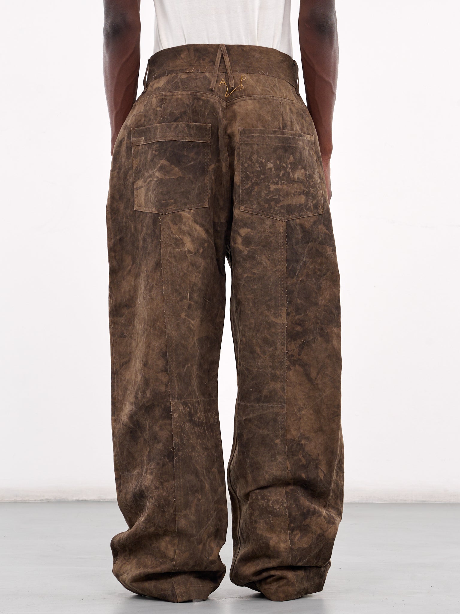 Persimmon Dyed Wide Pants (AIR05P003-BROWN)