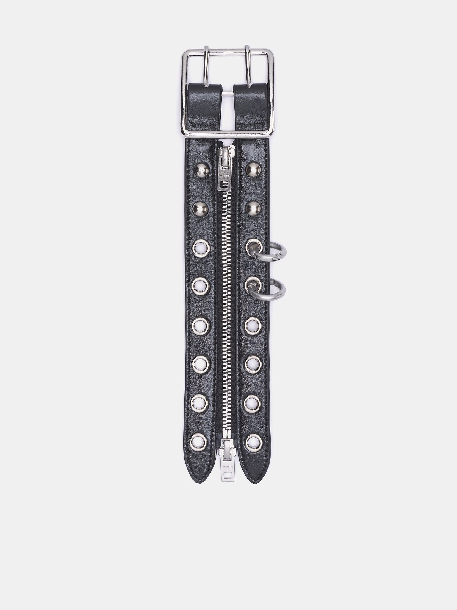 Leather Studded Bracelet (AJ0-25-598-BLACK)