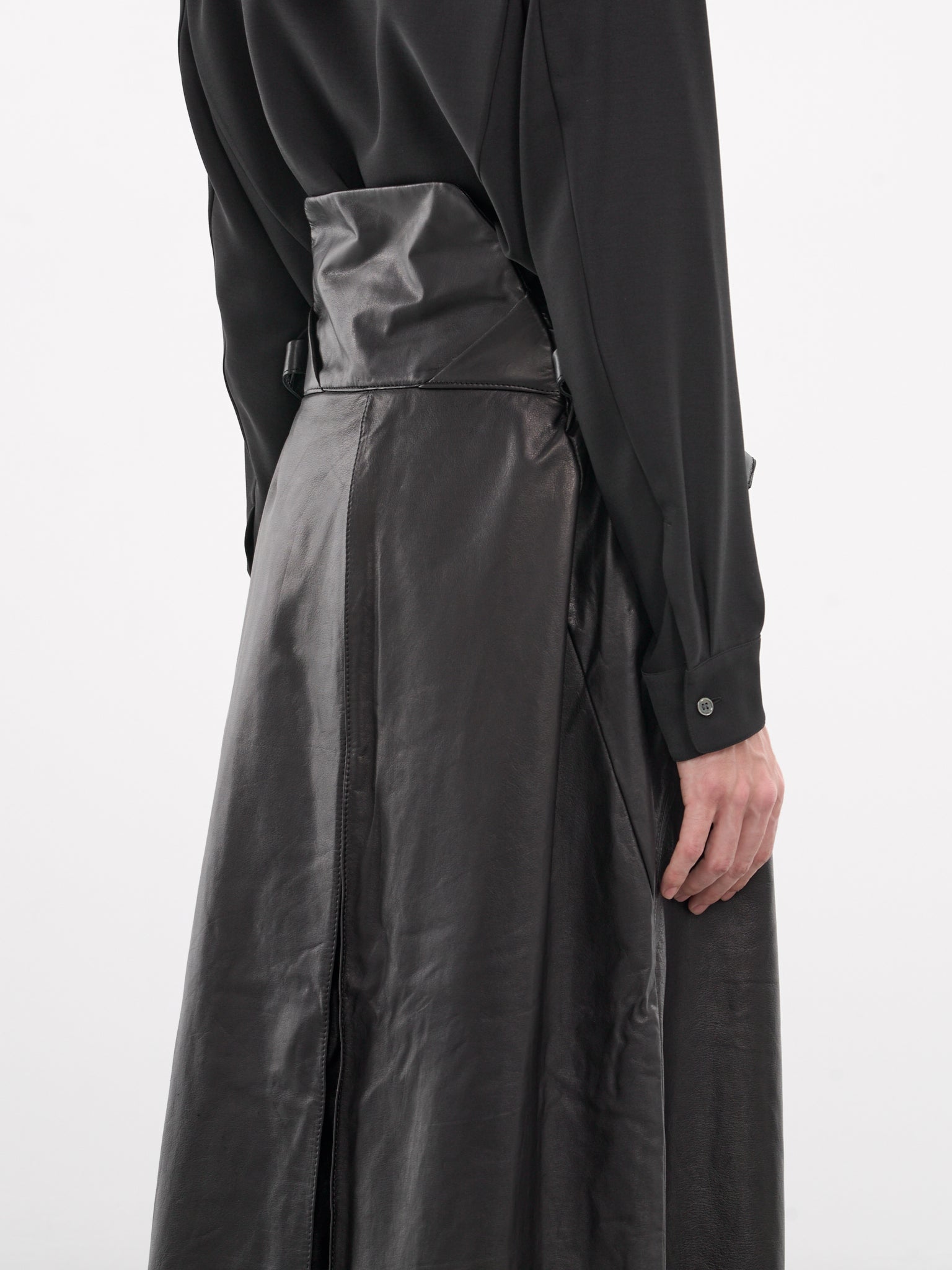 A LEATHER Leather Pleated Skirt | H. Lorenzo - detail 1