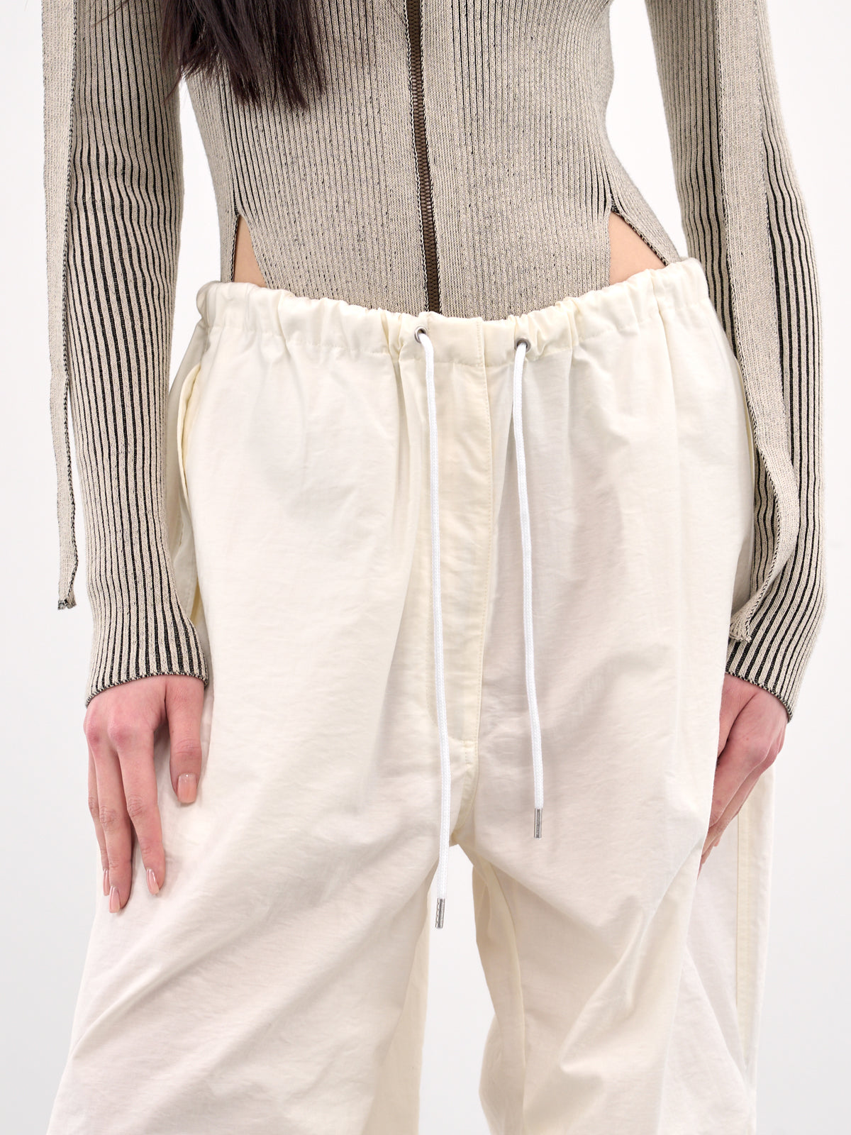 Relaxed Fit Trousers (AK0824-WHITE)