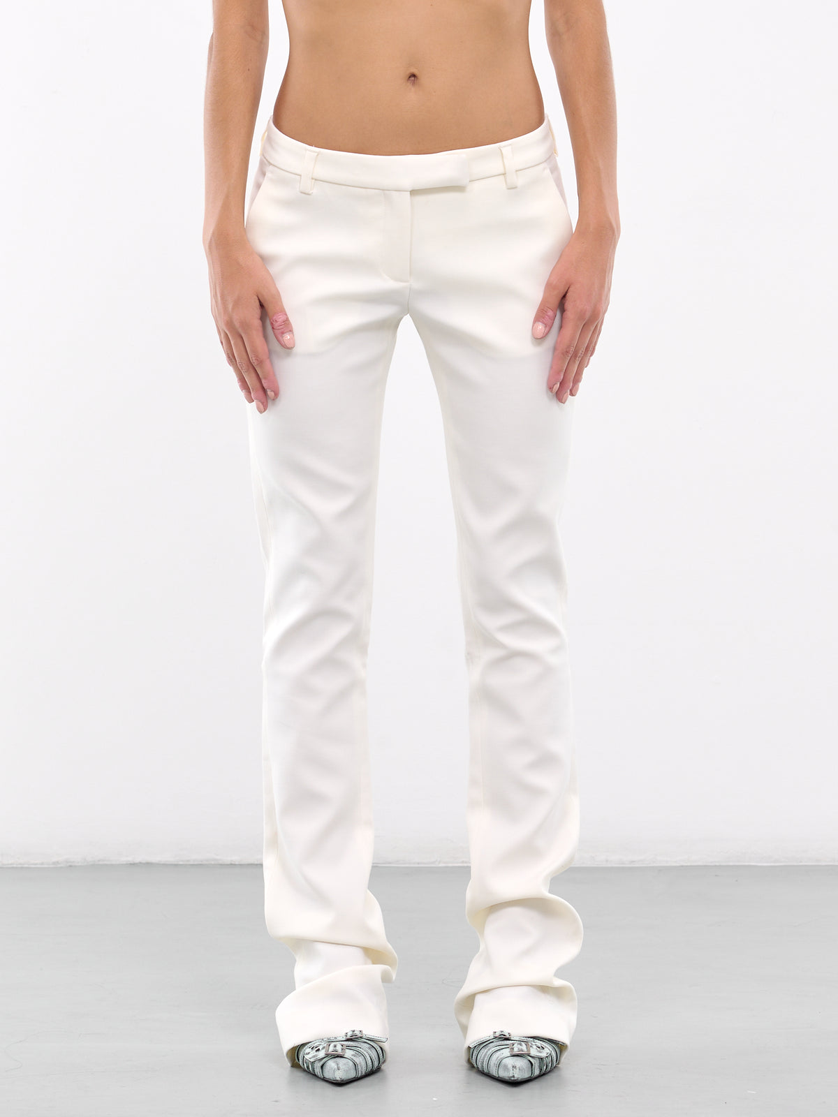 Tailored Pants (AK0836-DBG-CREAM-WHITE)