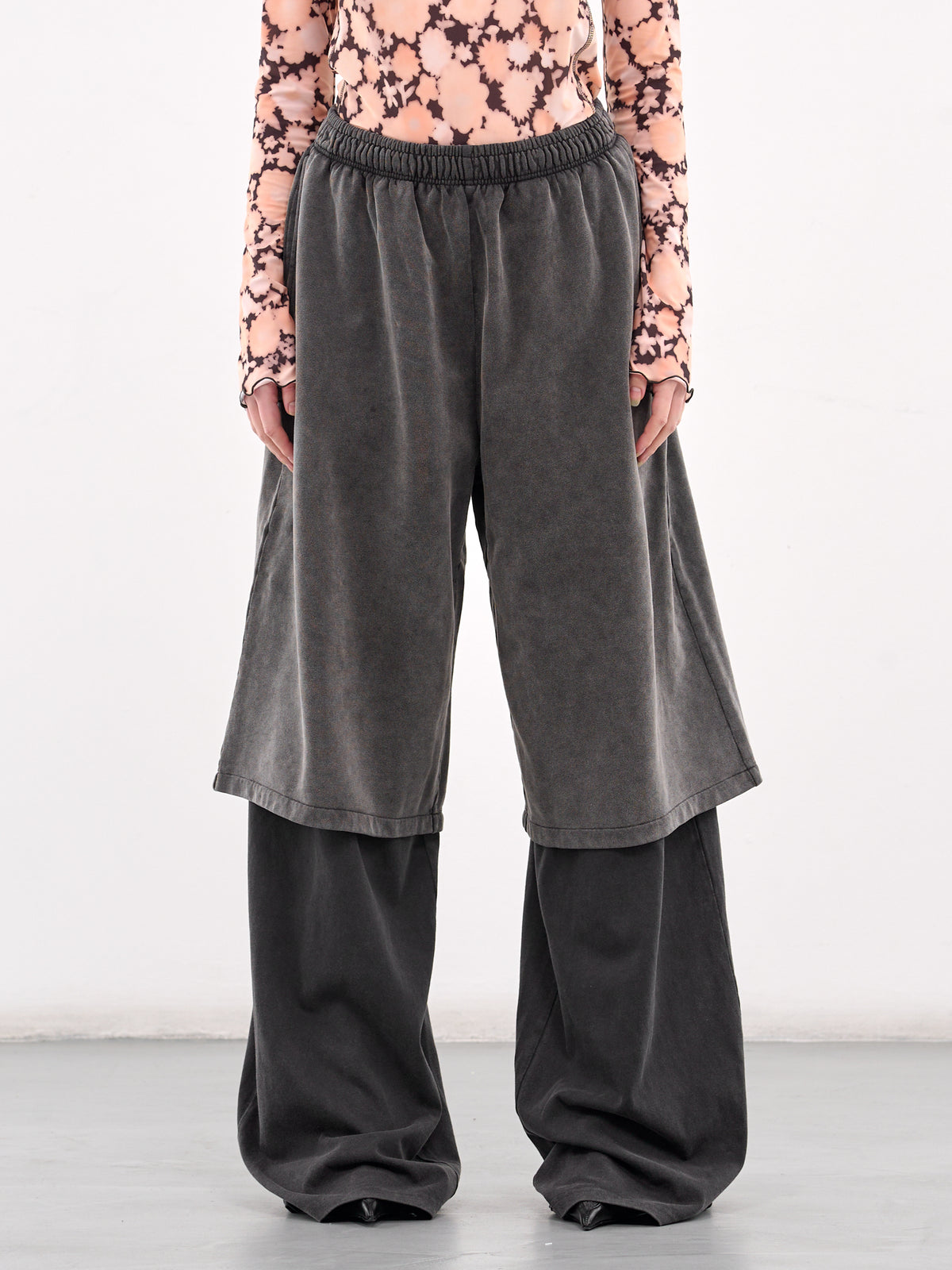 Layered Sweatpants (AK0879-ANTHRACITE-BLACK)