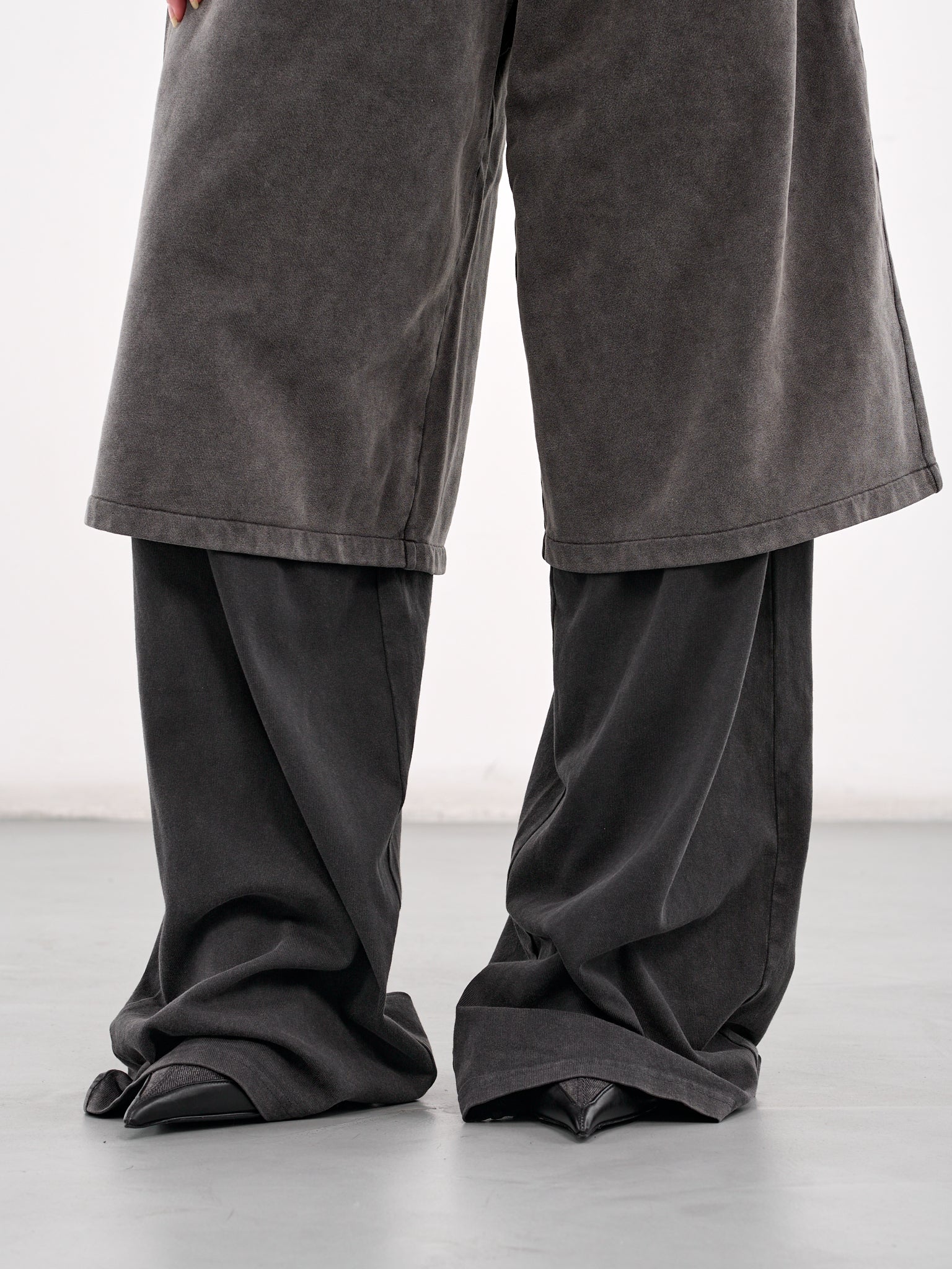 Layered Sweatpants (AK0879-ANTHRACITE-BLACK)