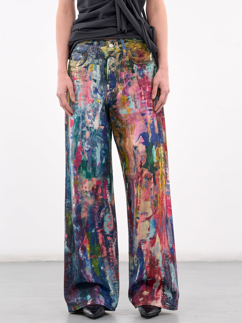 1981 Wide Leg Jeans (AK0898-BLUE-MULTI)