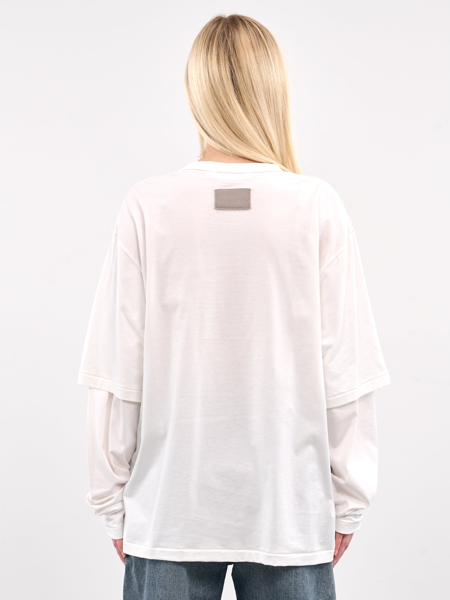 Double Layer Tee (AMBR2505-OFF-WHITE)