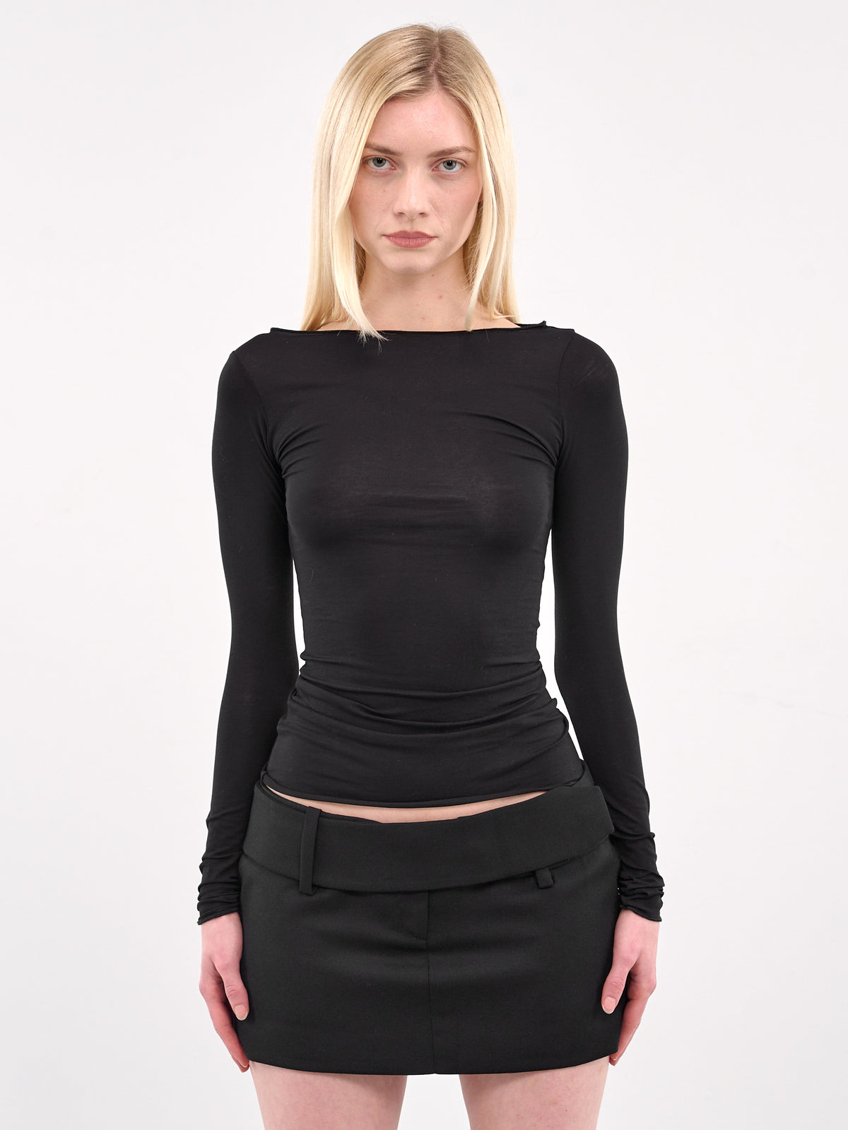 Boatneck Long Sleeve (AMBR2514-BLACK)