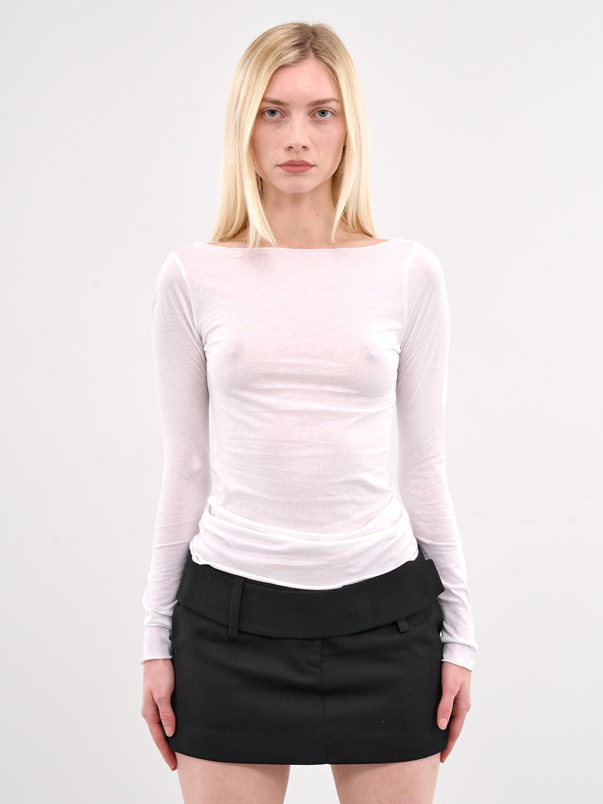 Boatneck Long Sleeve (AMBR2514-WHITE)