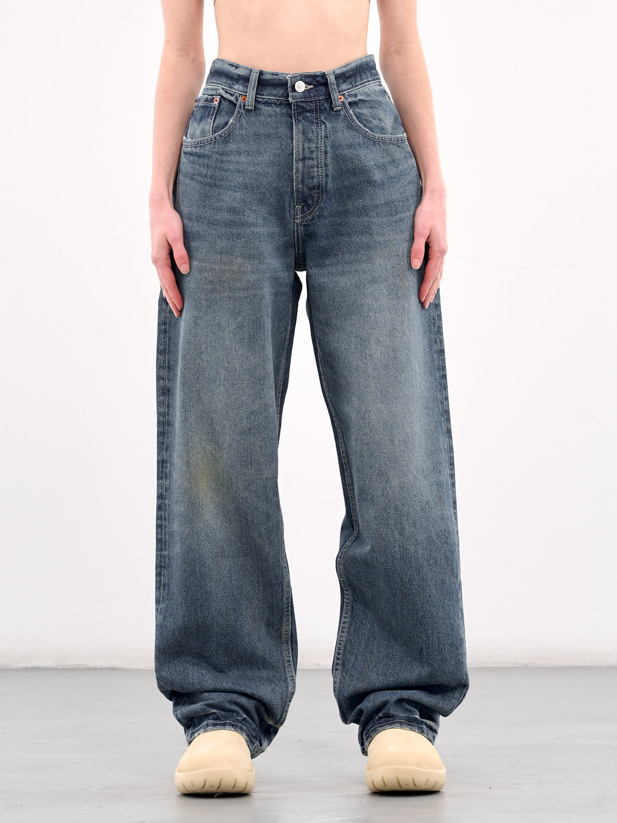 Baggy Jeans (AMBR2540-BEIGE-WASH)