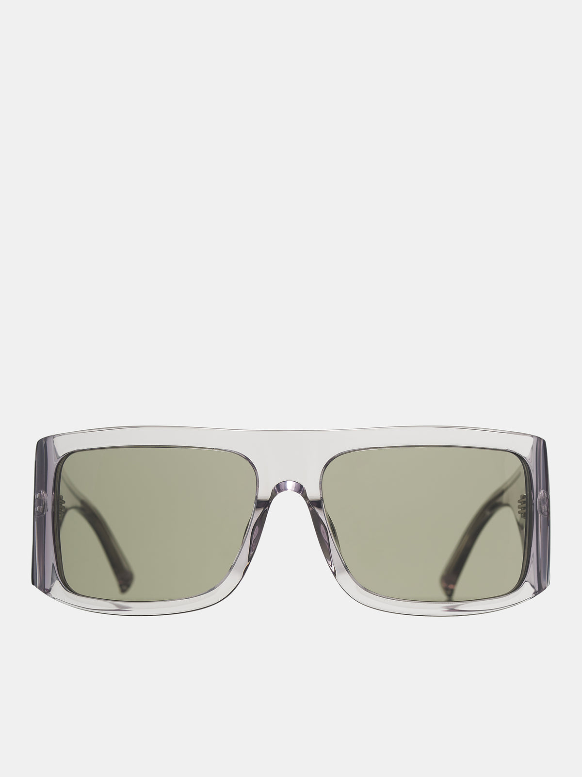 Attico Andre Oversized Sunglasses (ANDRE-SMOKE-SILVER-BROWN)