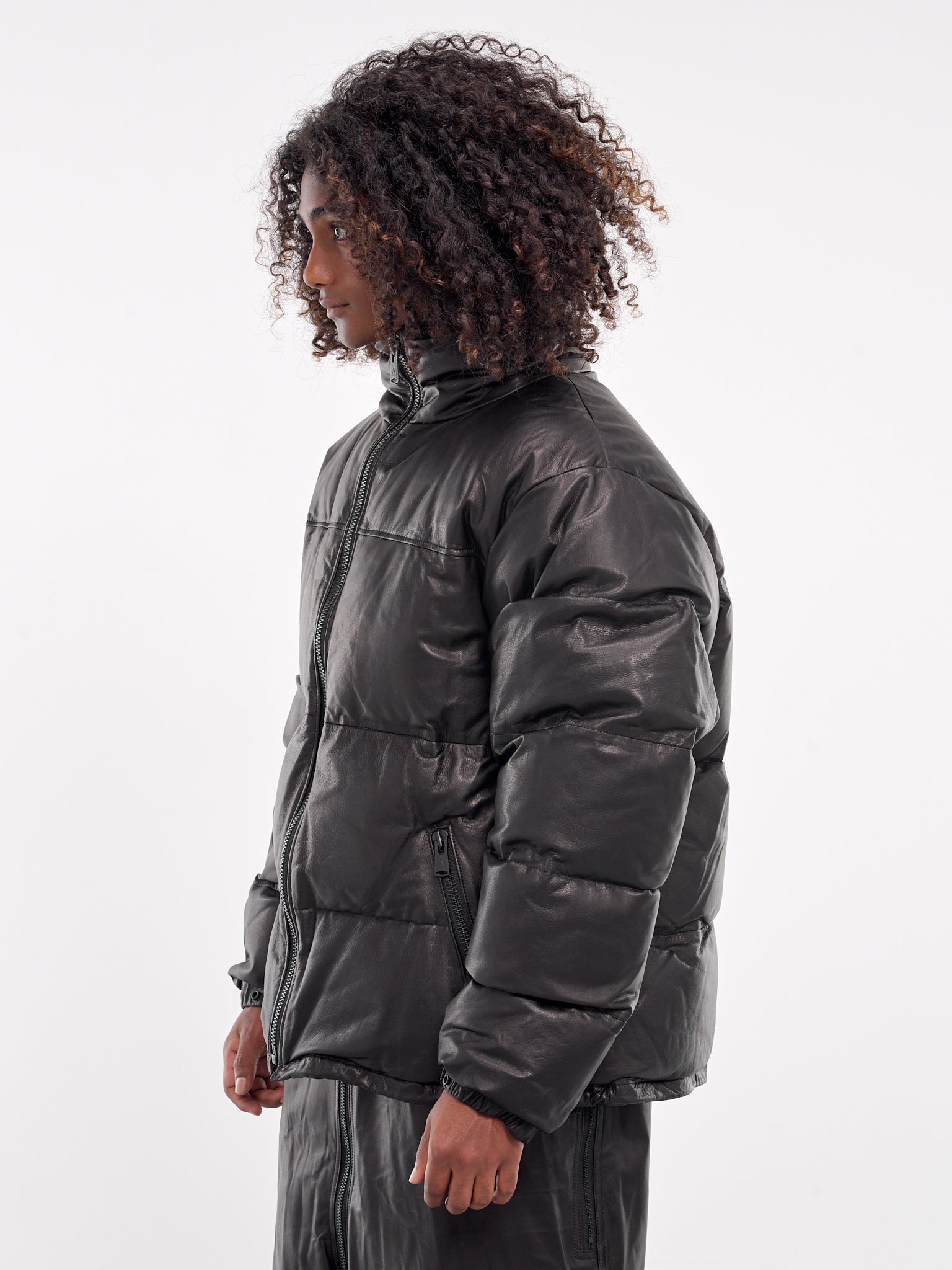 A LEATHER Leather Puffer Jacket | H. Lorenzo - side