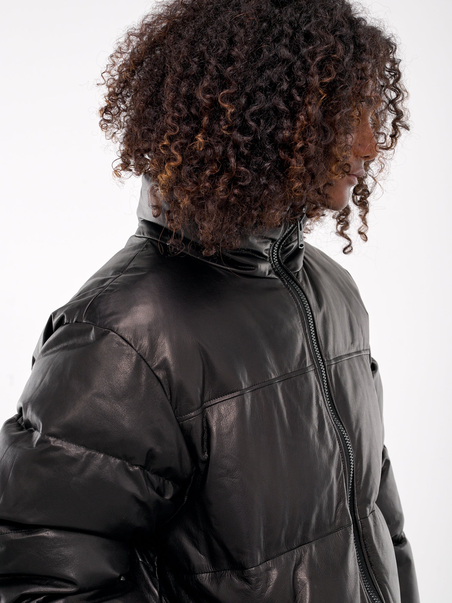 A LEATHER Leather Puffer Jacket | H. Lorenzo - detail 1