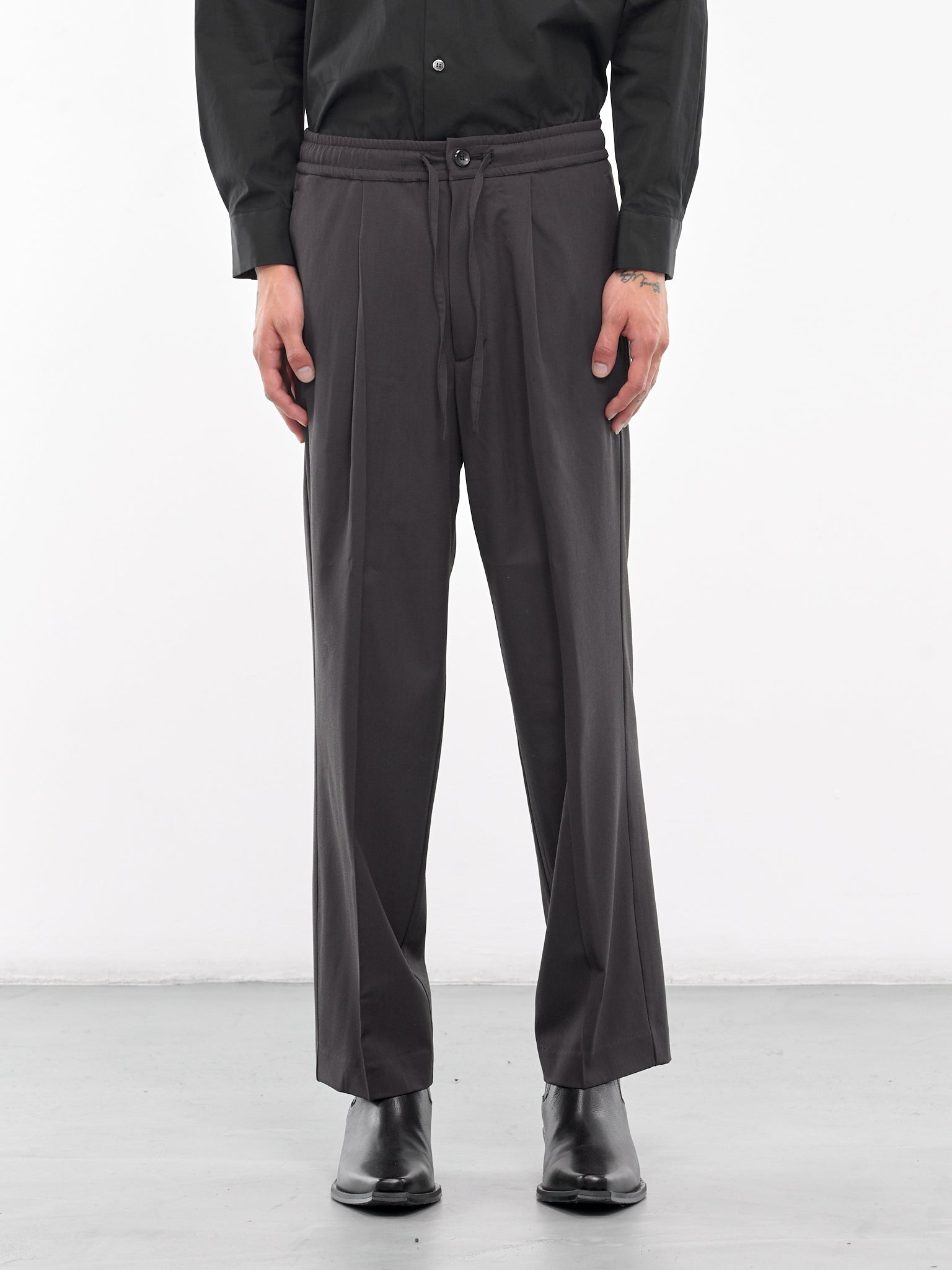 Drawstring Trousers (AP42-025-DARK-GRAY)