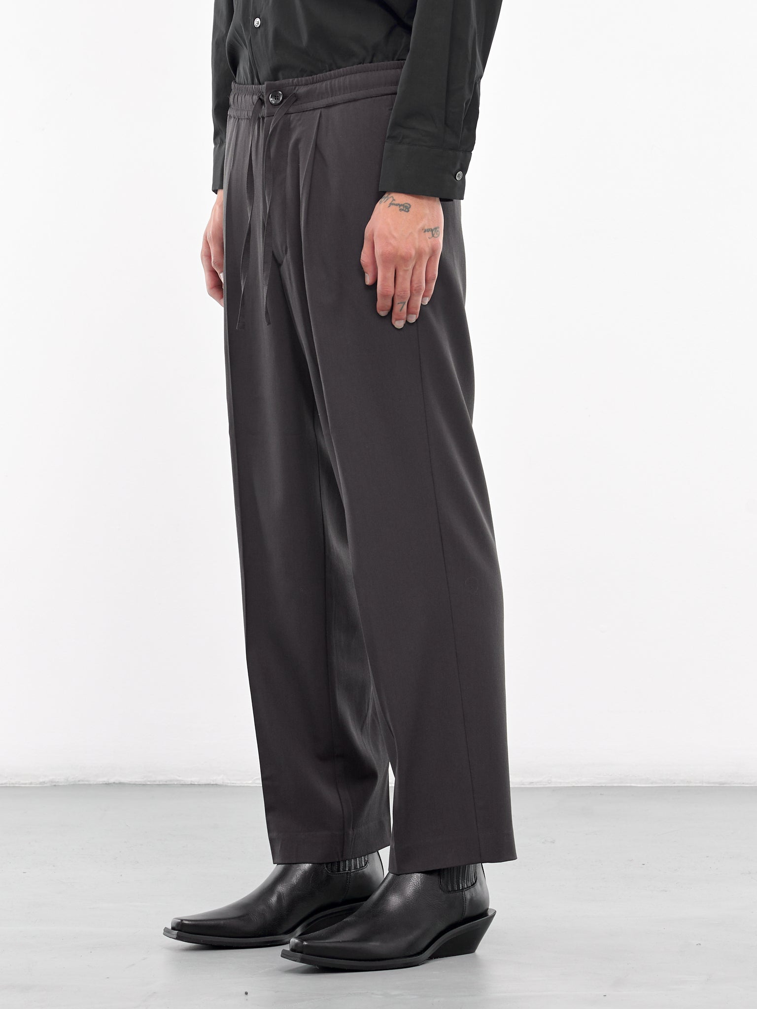 Drawstring Trousers (AP42-025-DARK-GRAY)