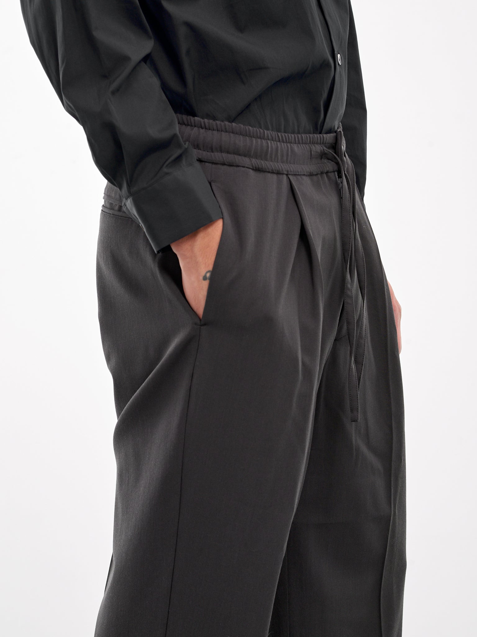 Drawstring Trousers (AP42-025-DARK-GRAY)