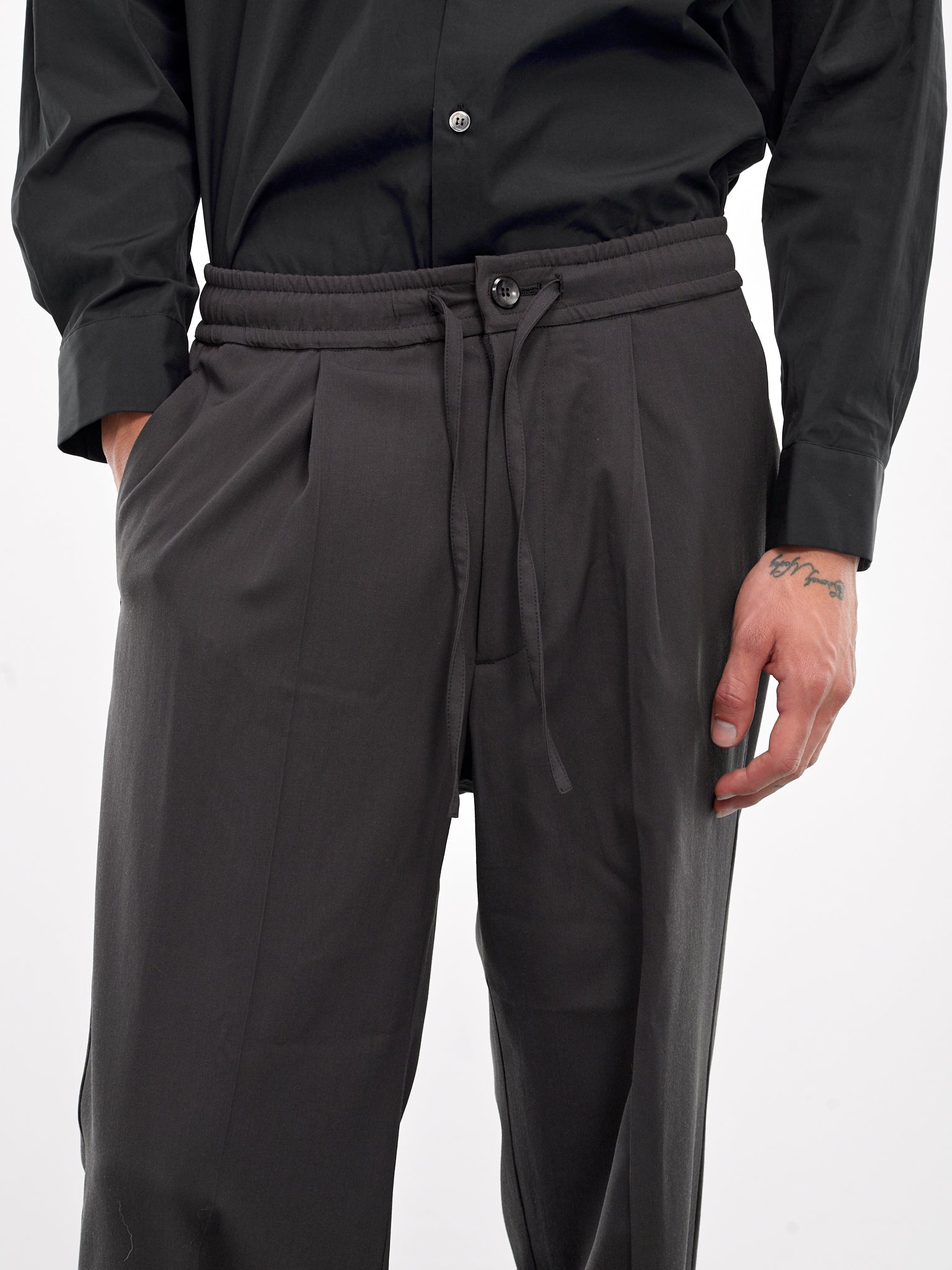 Drawstring Trousers (AP42-025-DARK-GRAY)