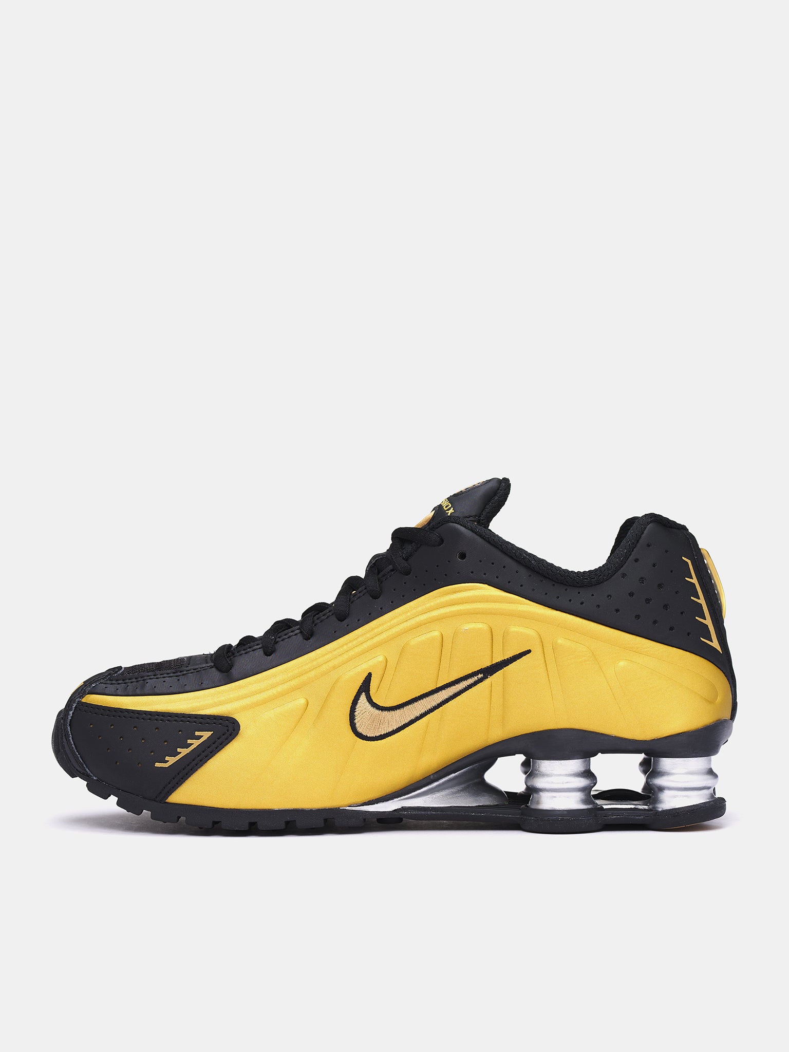 Shox R4 Sneakers (AR3565-005-BLACK-METALLIC-GOLD)