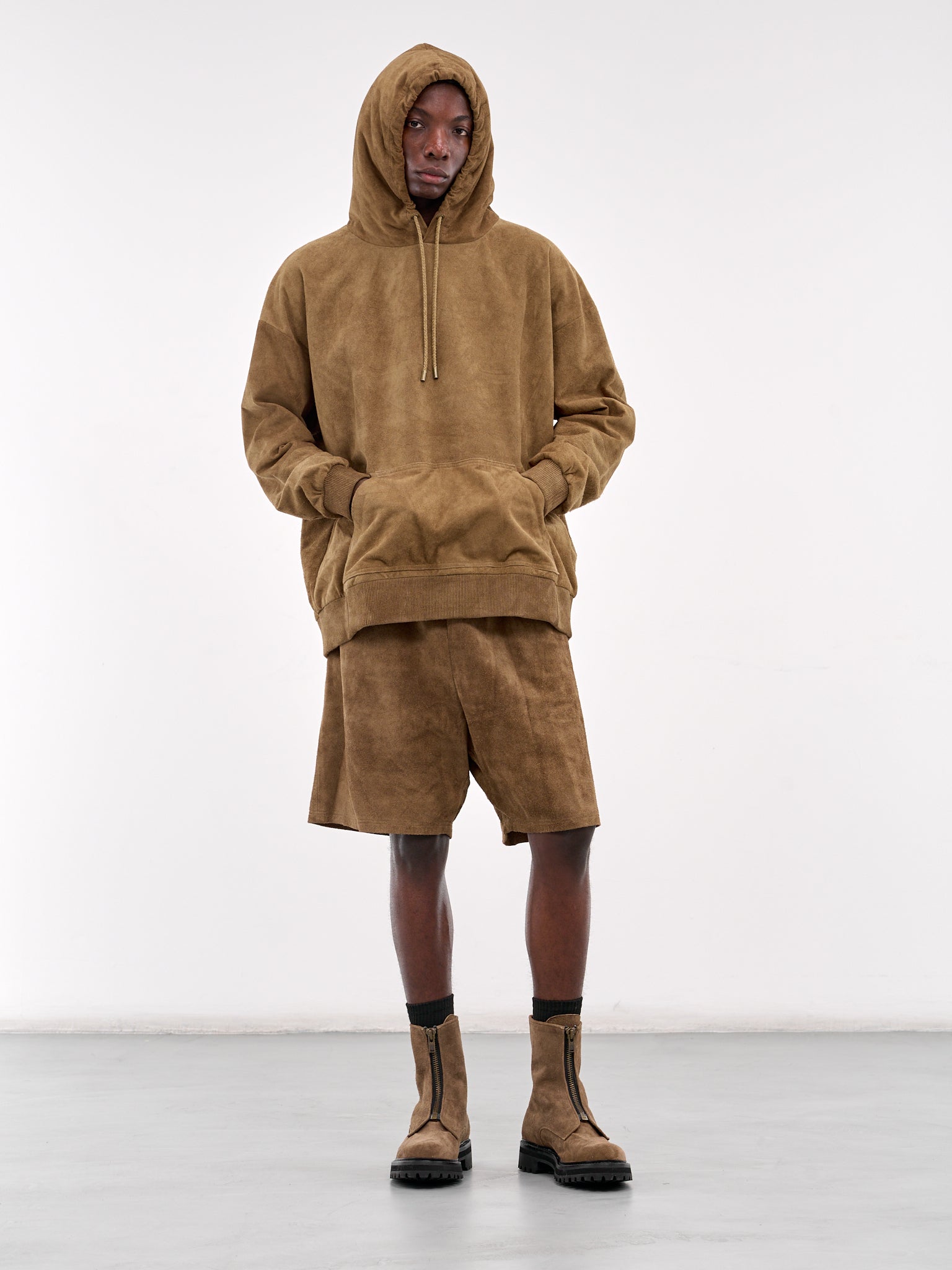 Suede Hoodie (ARJ2507-CAMEL-SUEDE)