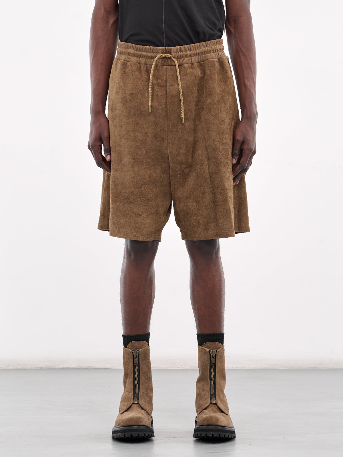 Suede Shorts (ARP2509-CAMEL-SUEDE)