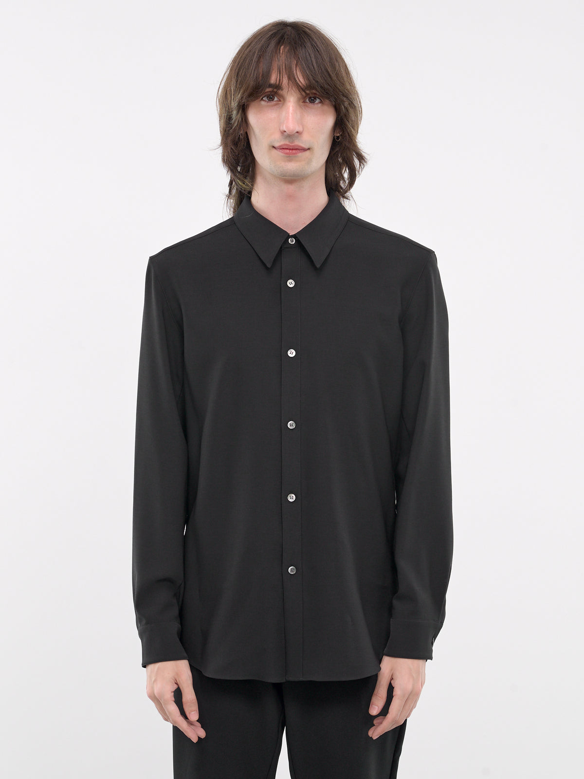 Pointed Collar Shirt (AS42-059-BLACK)