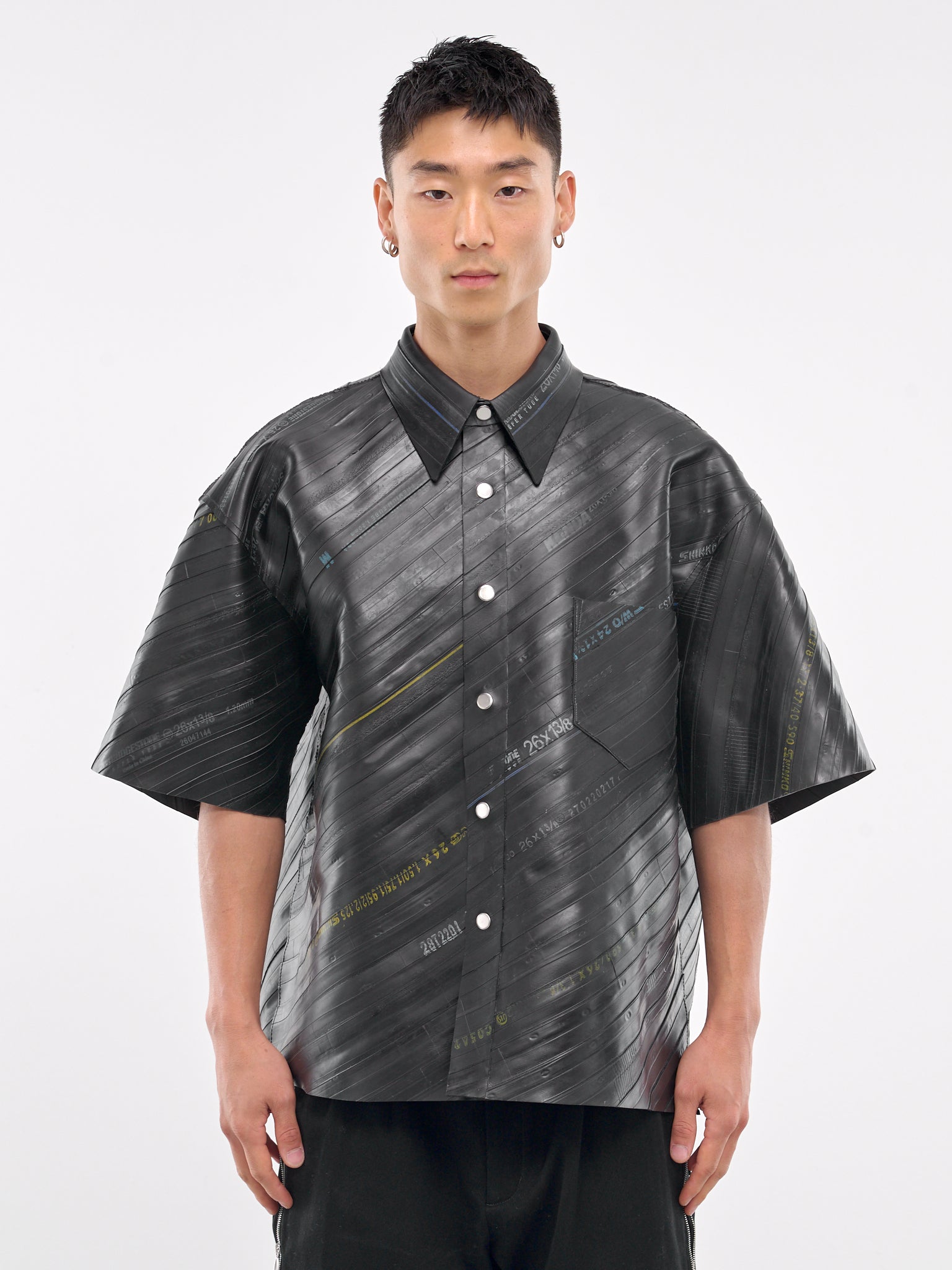 Rubber Short Sleeve Shirt (AT-CB4-LT1-990-BLACK)