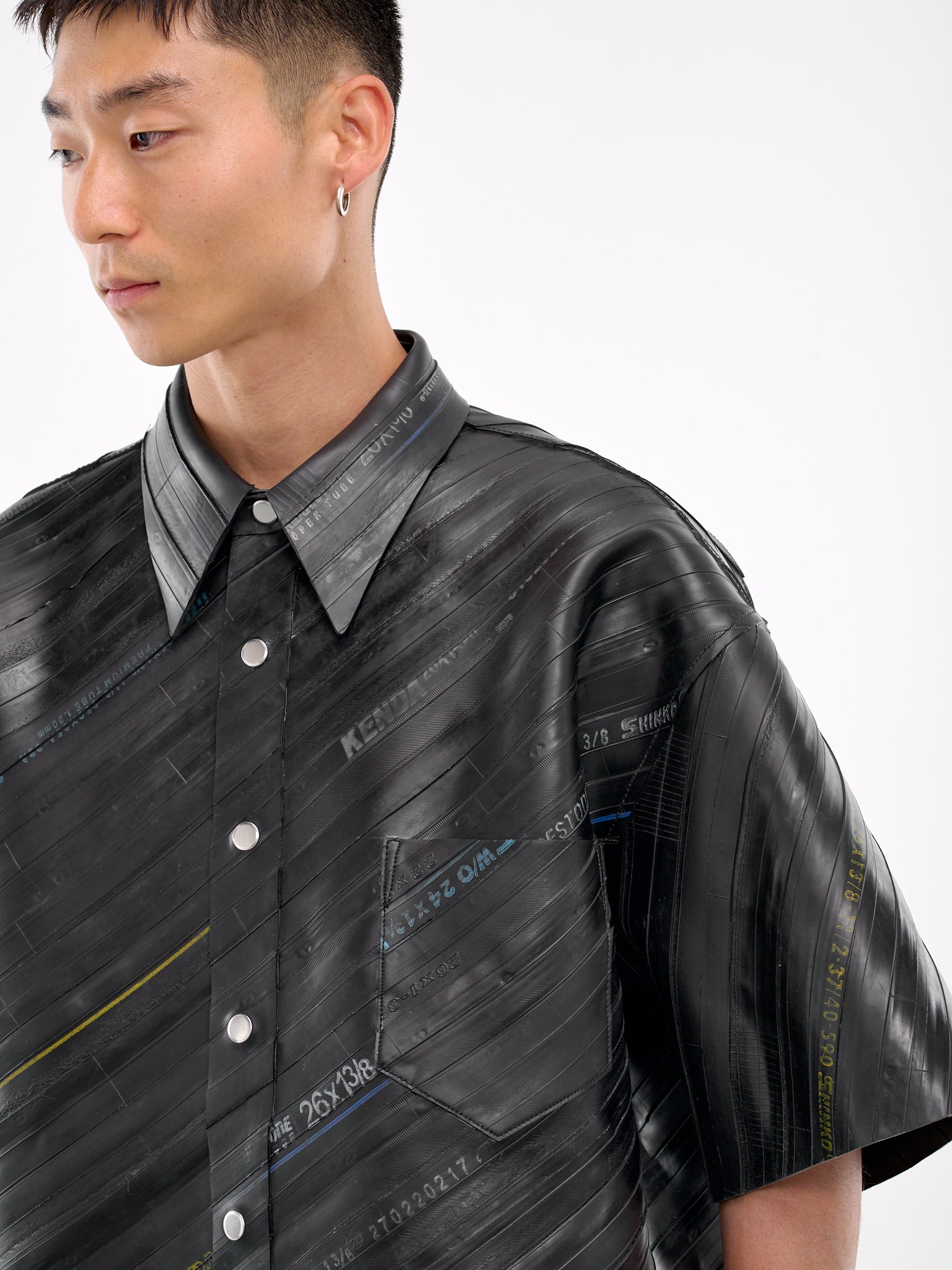 Rubber Short Sleeve Shirt (AT-CB4-LT1-990-BLACK)