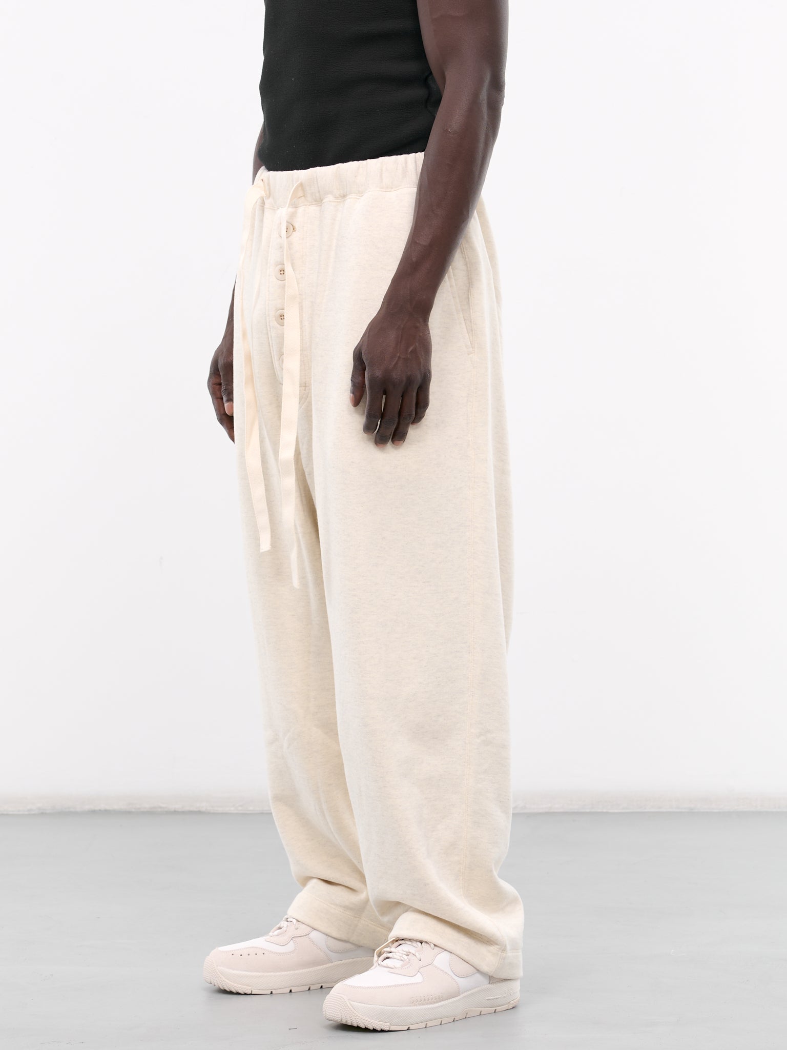 Button Down Sweatpants (AT-SWP001-AW7-OATMEAL)