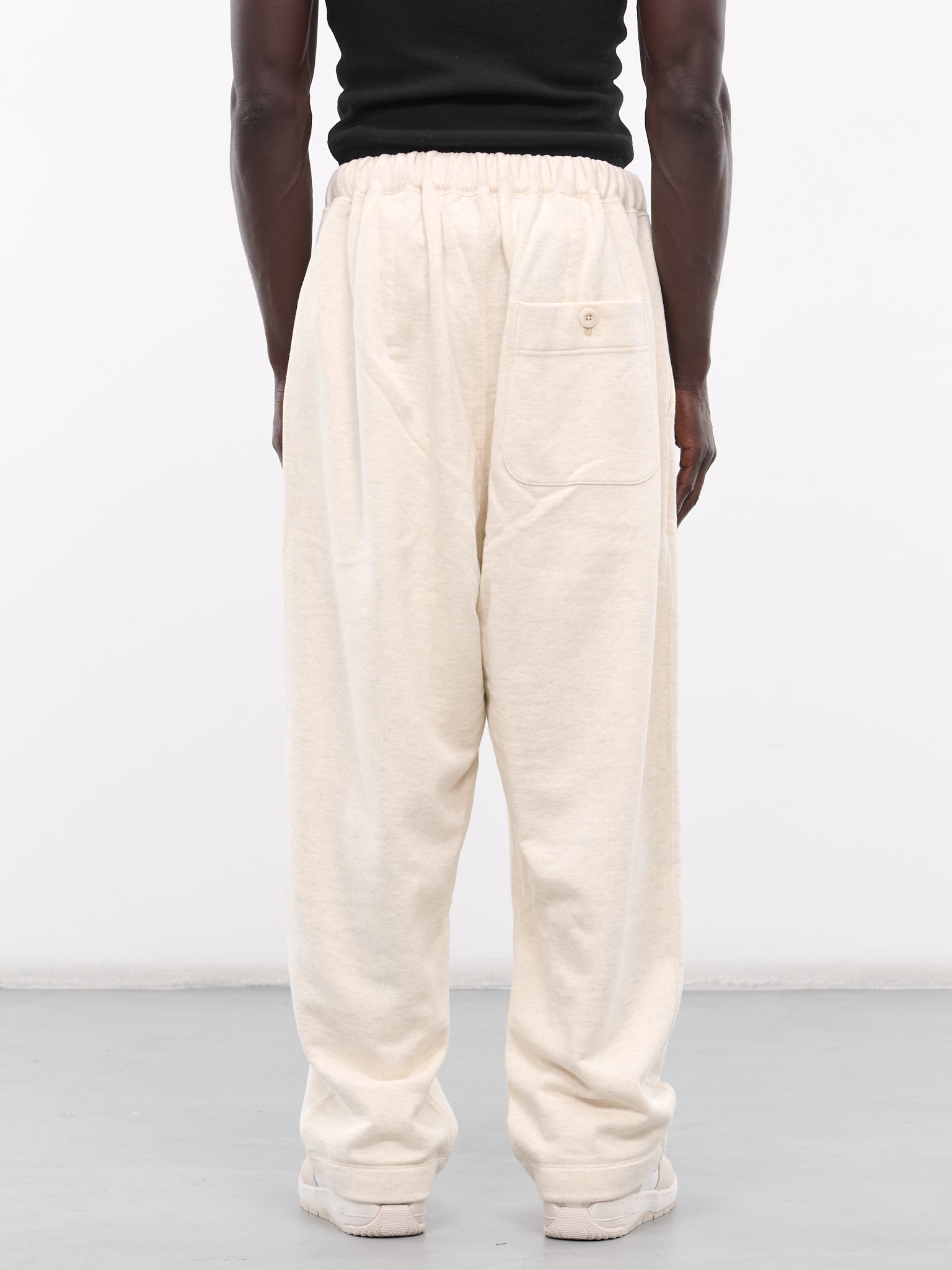 Button Down Sweatpants (AT-SWP001-AW7-OATMEAL)