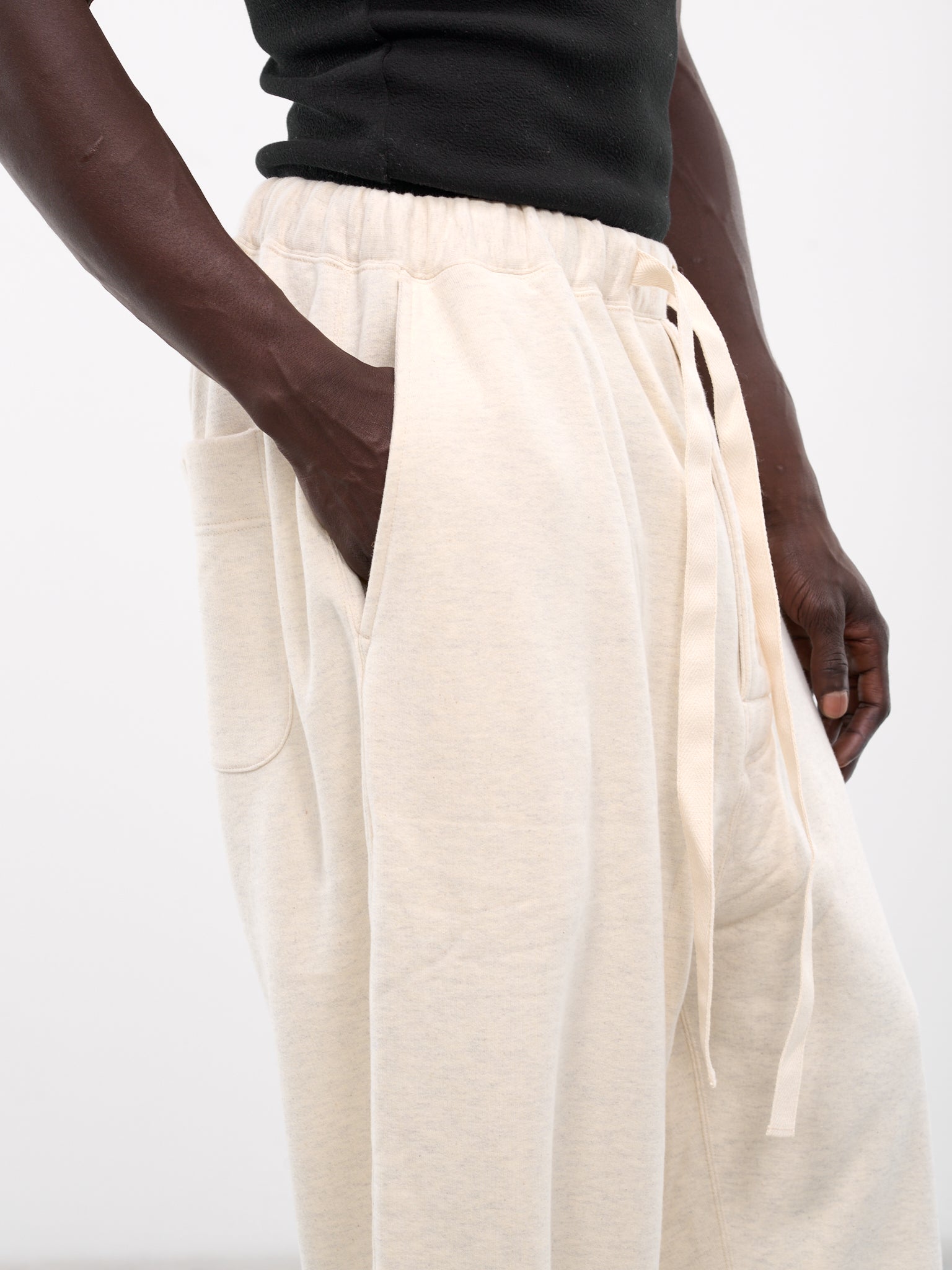 Button Down Sweatpants (AT-SWP001-AW7-OATMEAL)