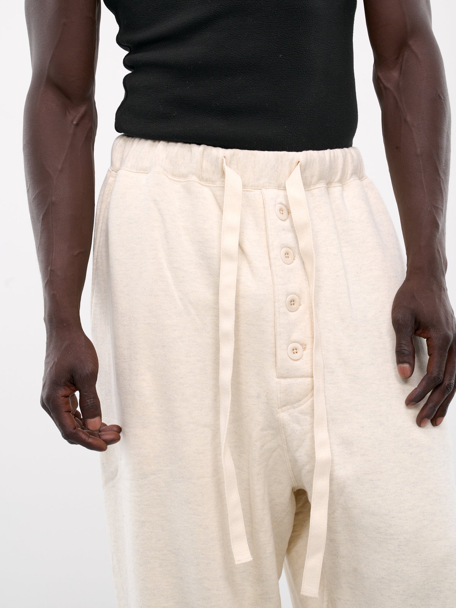 Button Down Sweatpants (AT-SWP001-AW7-OATMEAL)