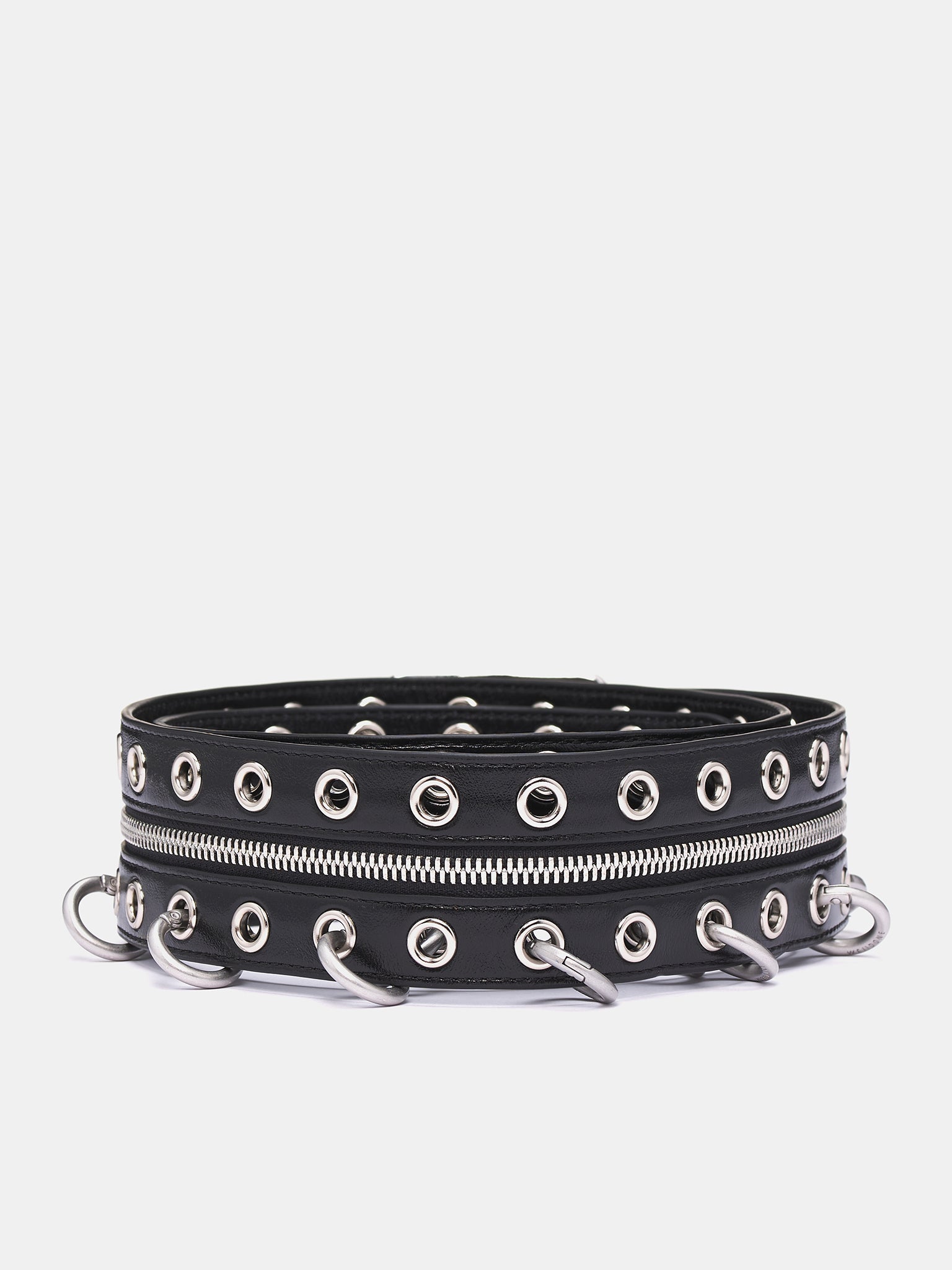 Leather Studded Belt (AT0-25-592-U-BLACK)