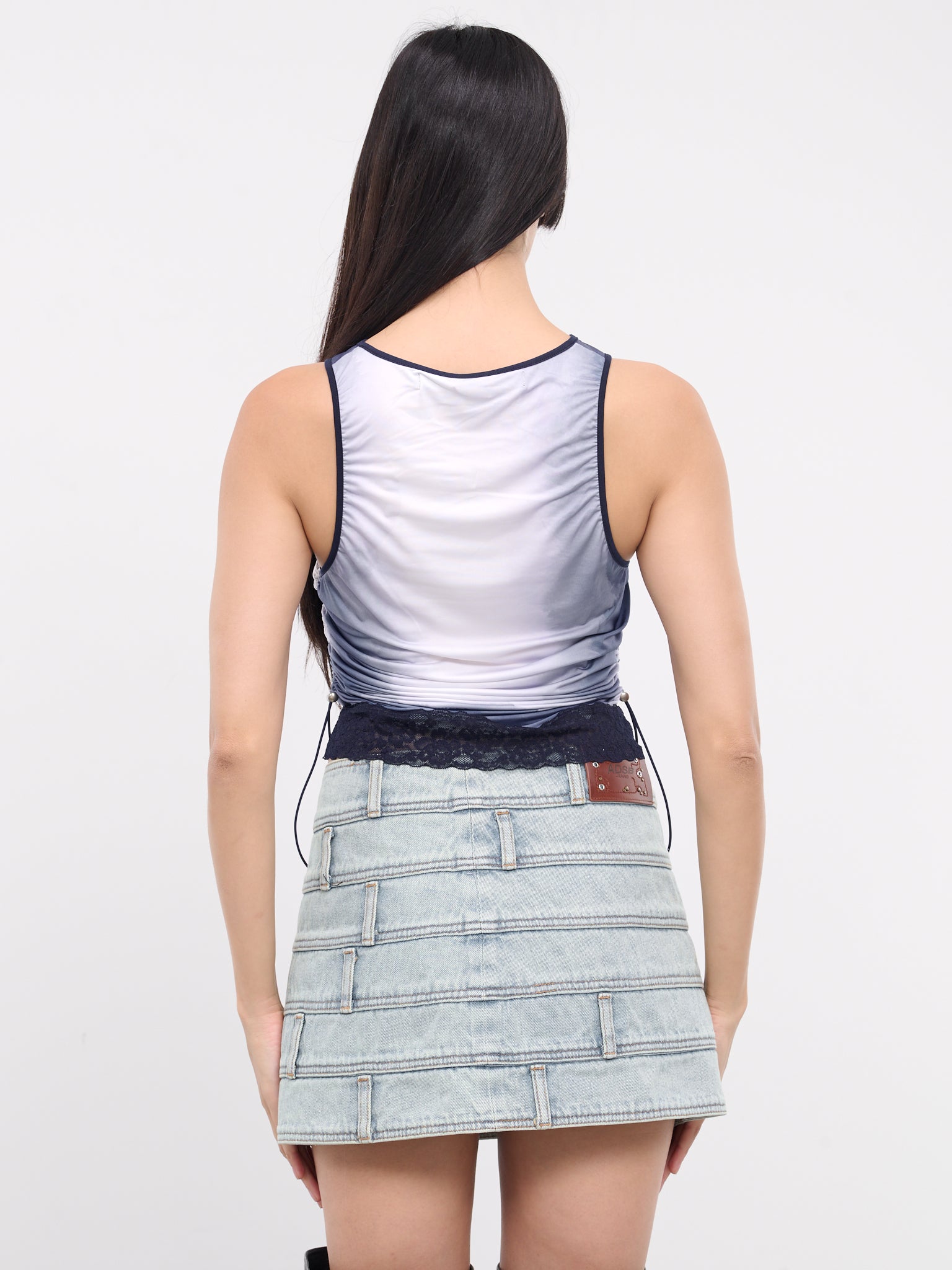 Lisa Watercolor Tank Top (ATB1118W-NAVY)