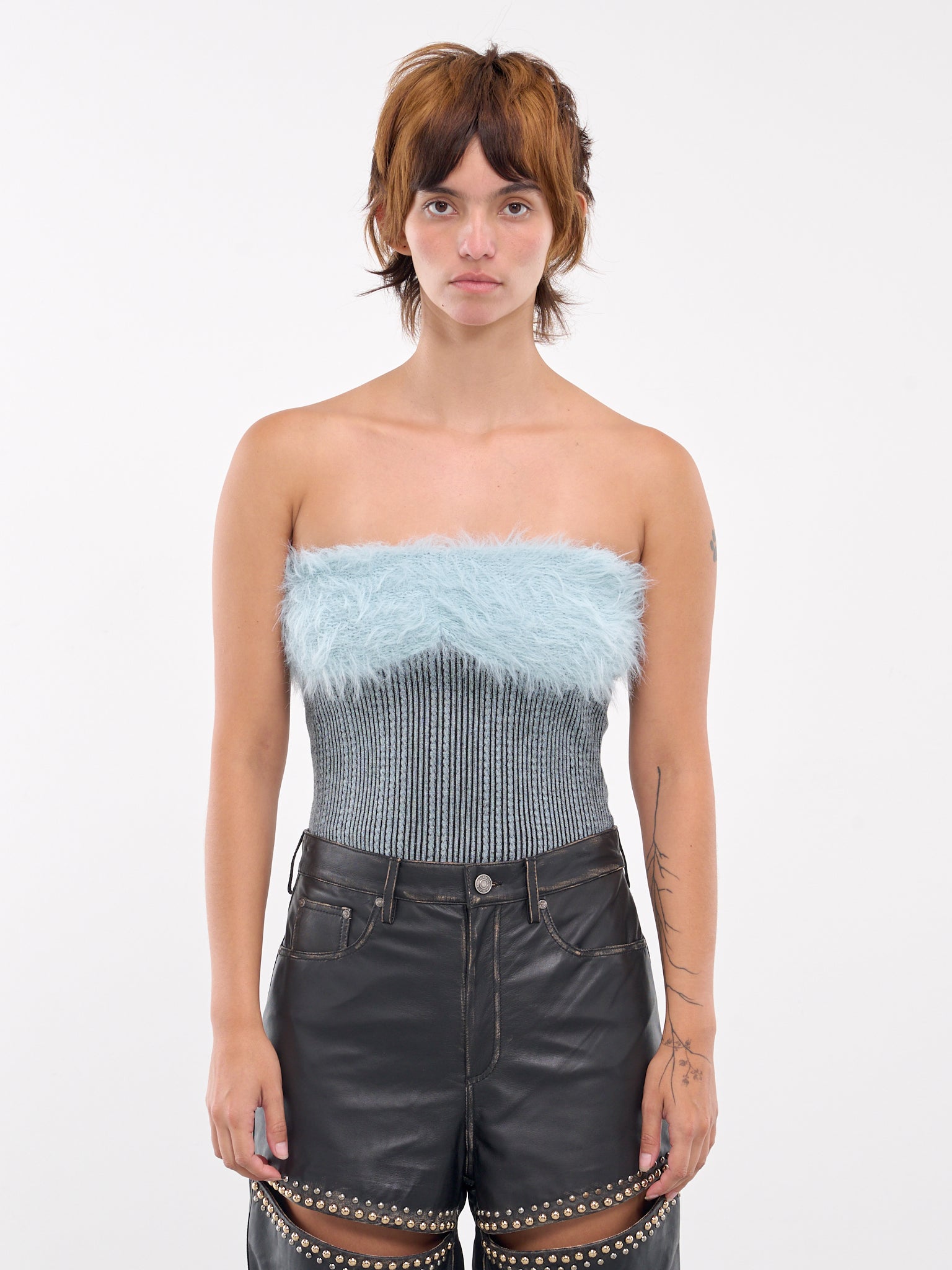 Hairy Knit Top (ATB1210W-BLUE)