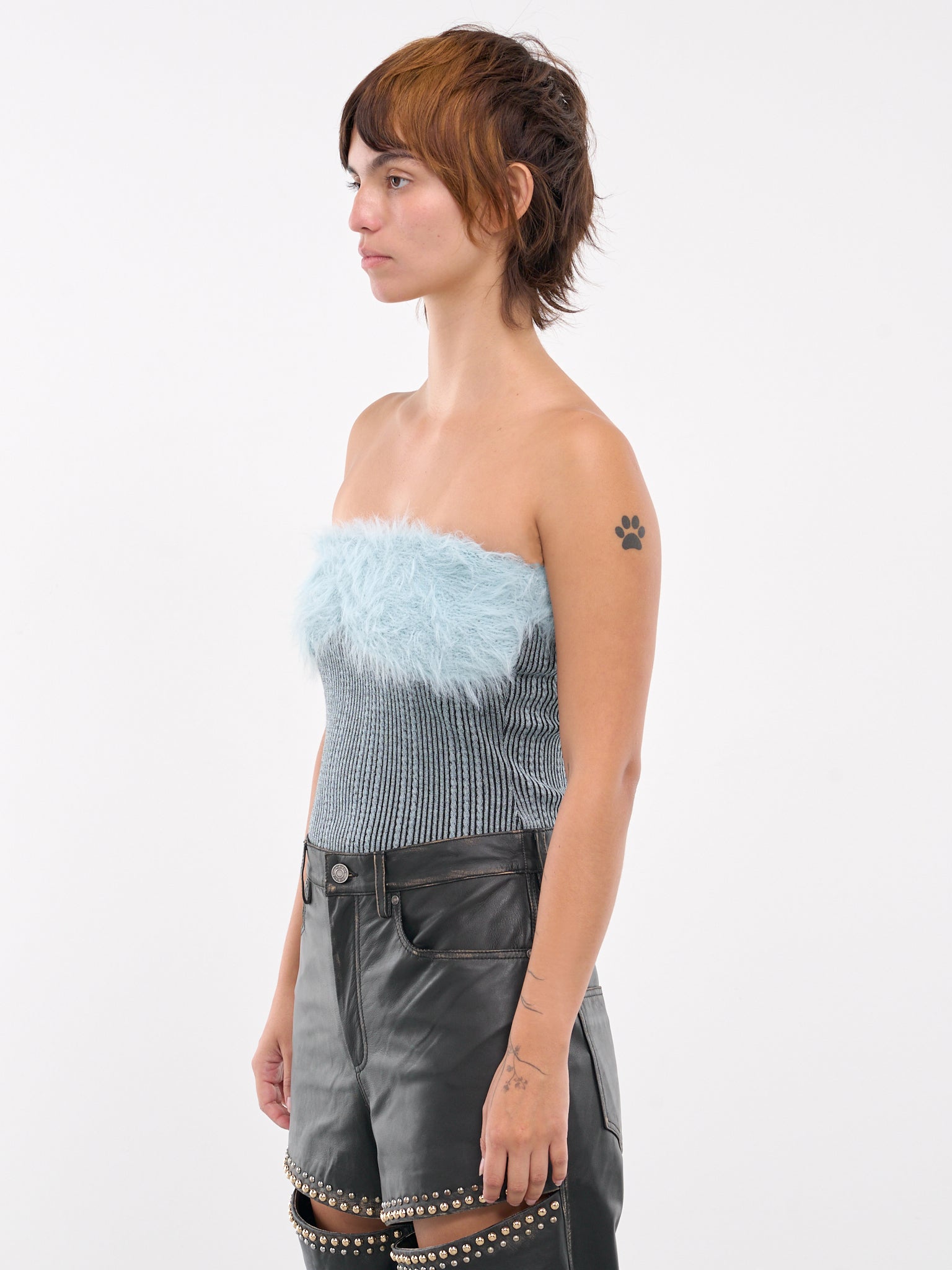 Hairy Knit Top (ATB1210W-BLUE)