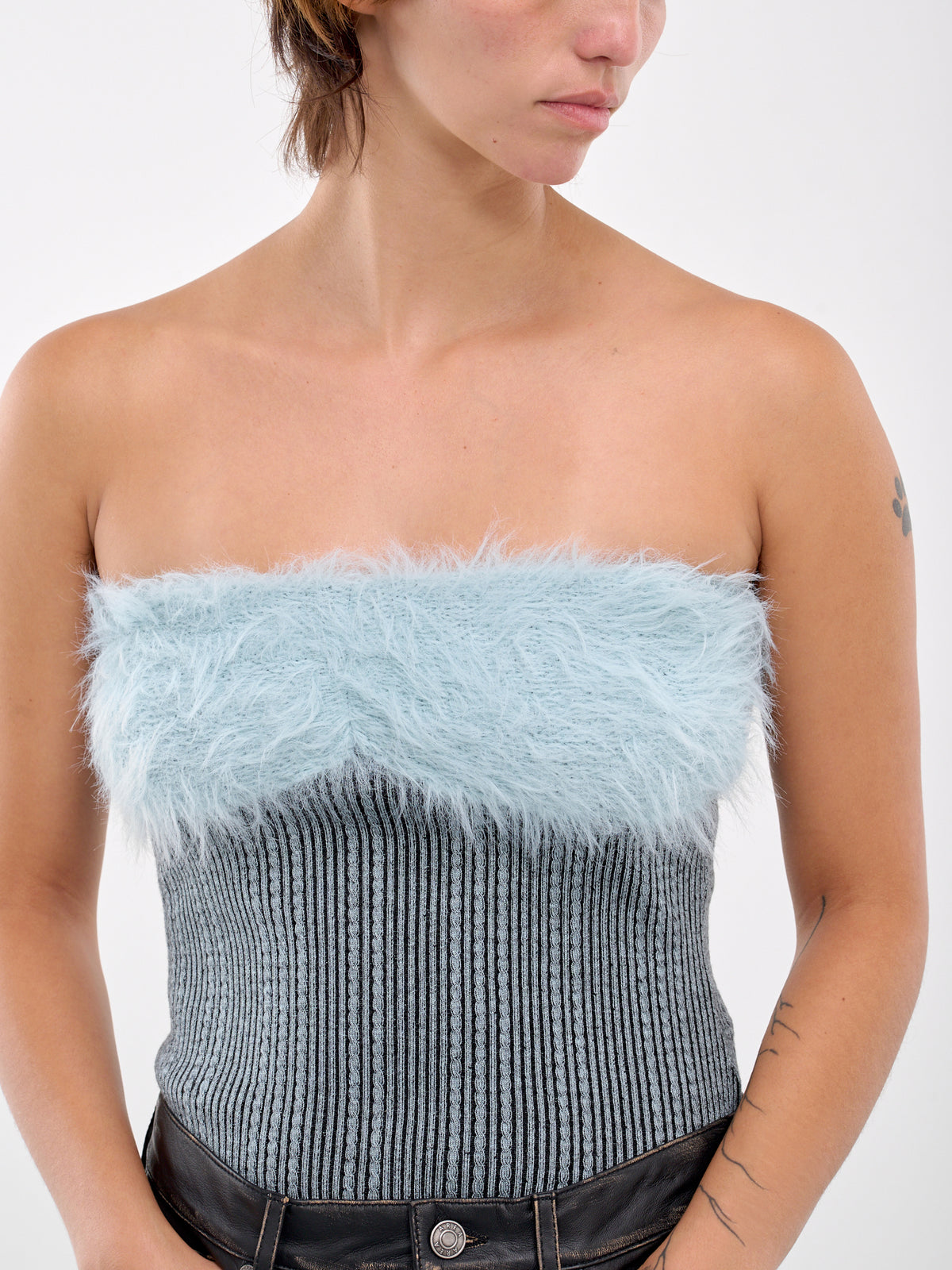 Hairy Knit Top (ATB1210W-BLUE)