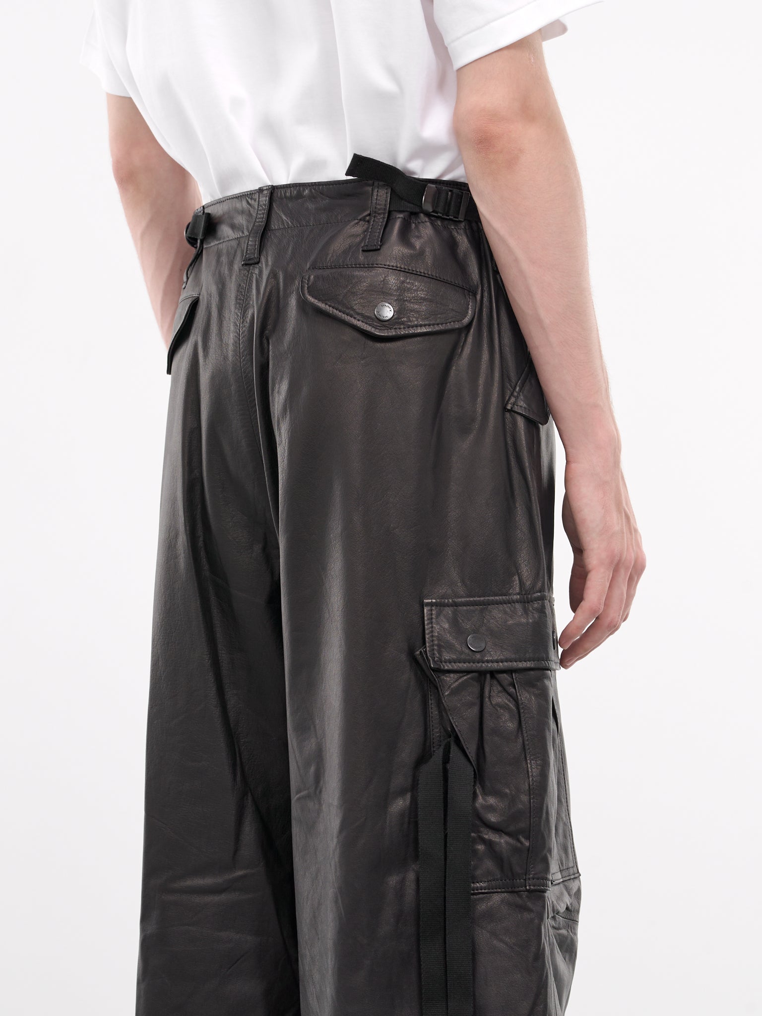 A LEATHER  Leather Cargo Pants | H. Lorenzo - detail 1