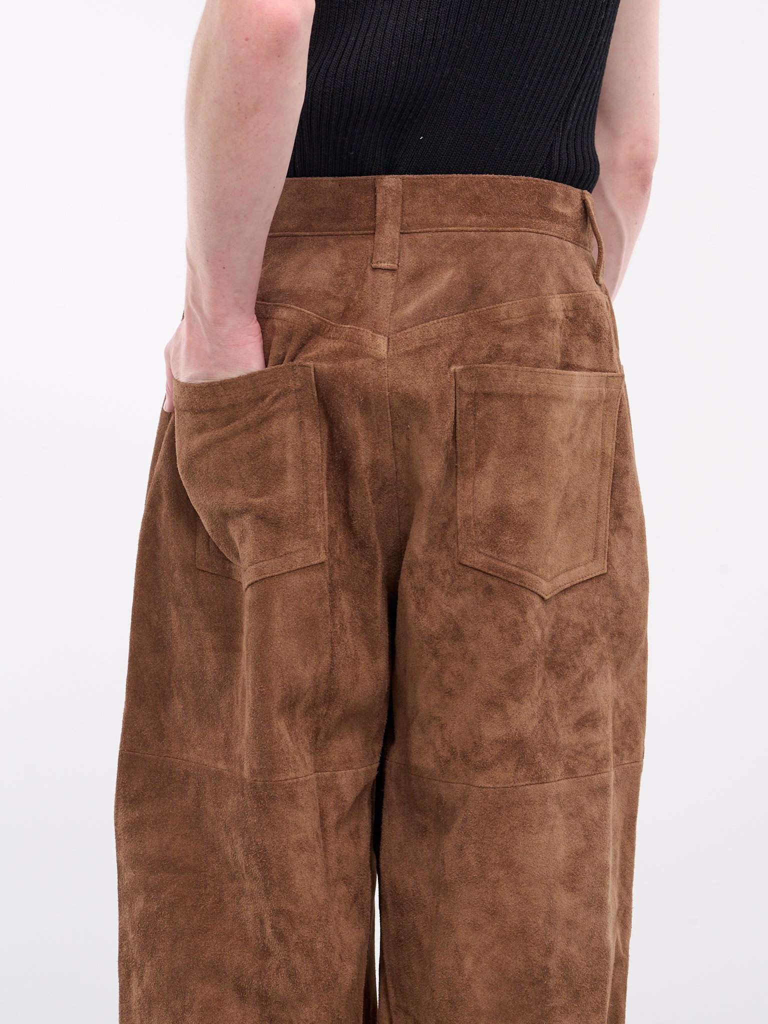 A LEATHER Suede Trousers | H. Lorenzo - detail 1