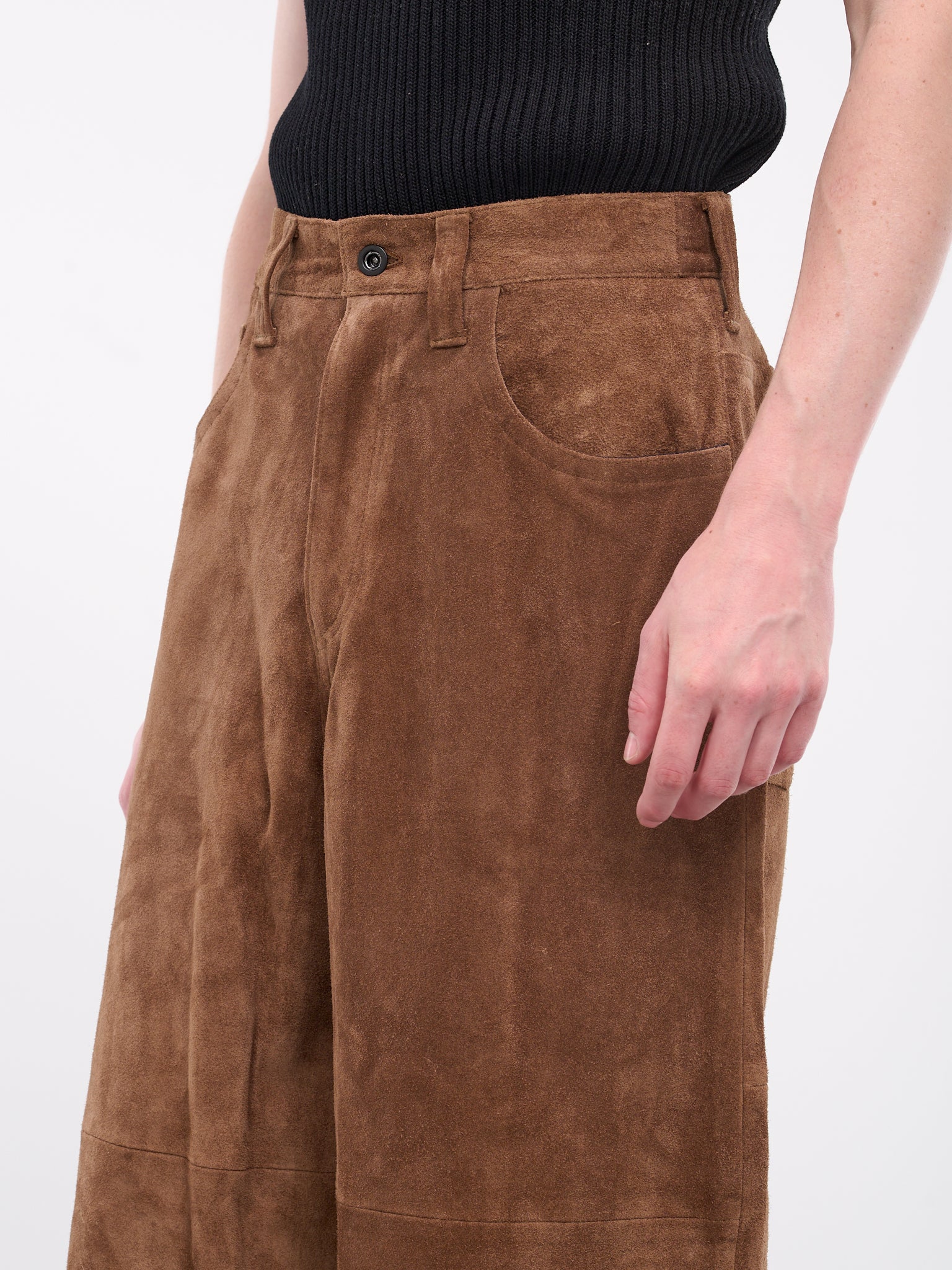 A LEATHER Suede Trousers | H. Lorenzo - detail 2