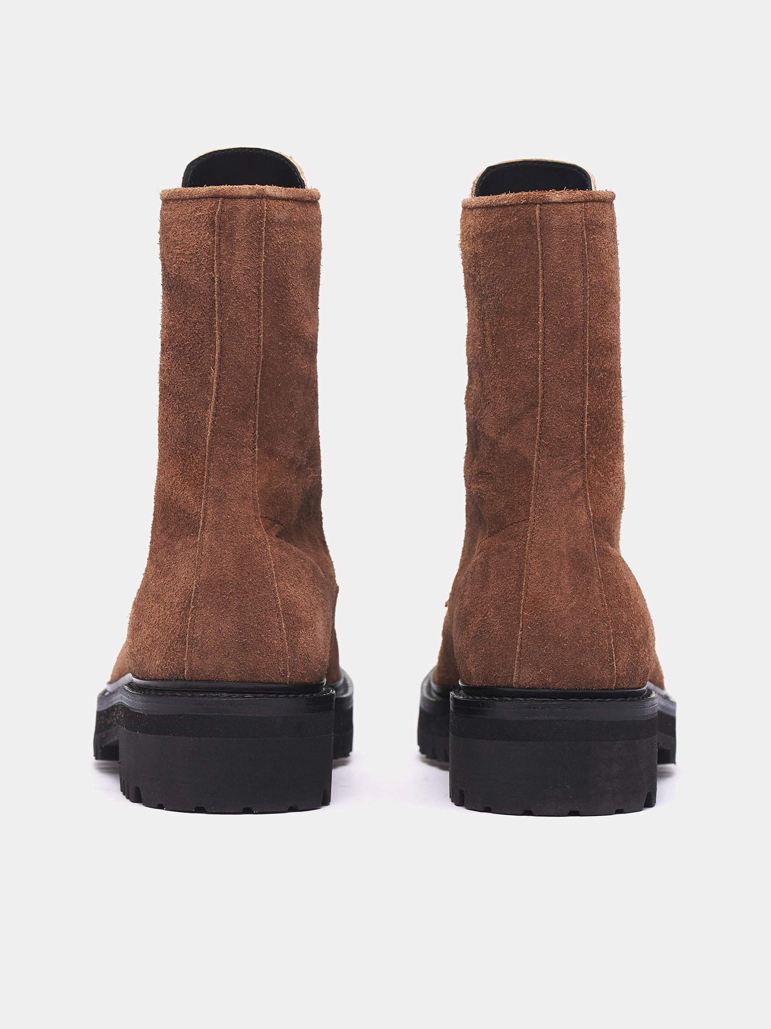 Front Zip Suede Boots (AUS2500-CAMEL-SUEDE)