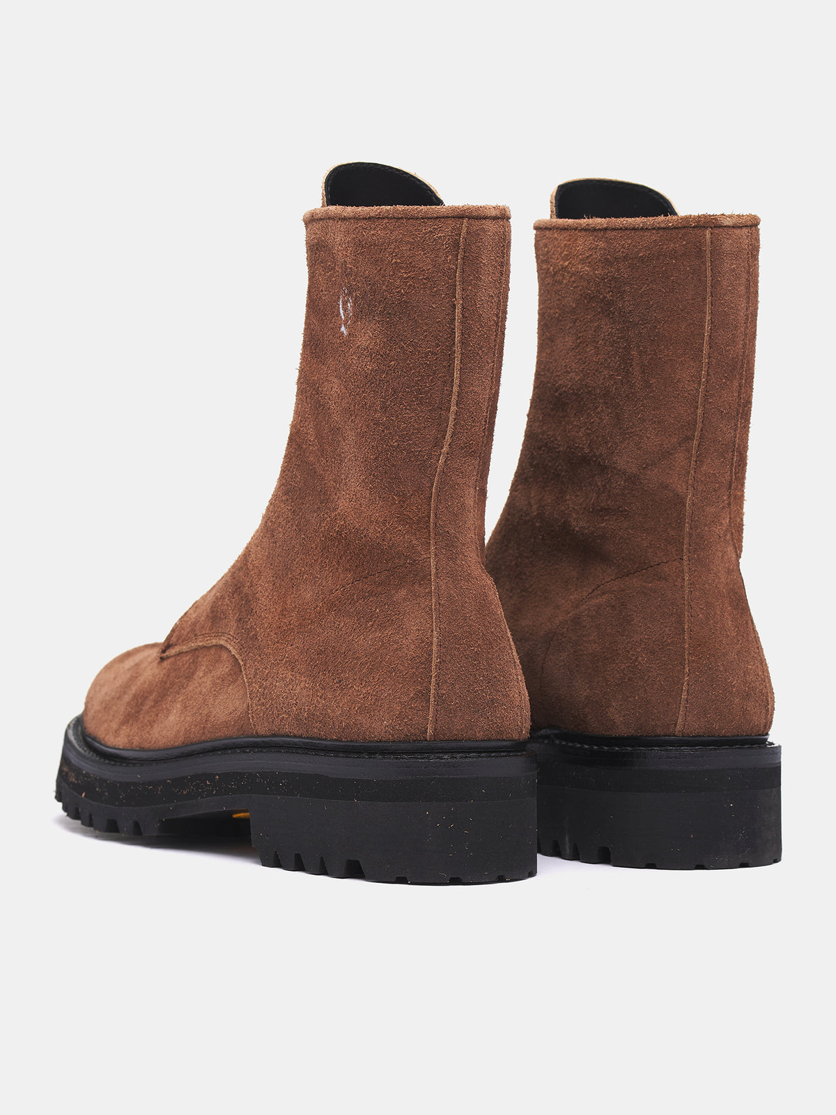 Front Zip Suede Boots (AUS2500-CAMEL-SUEDE)