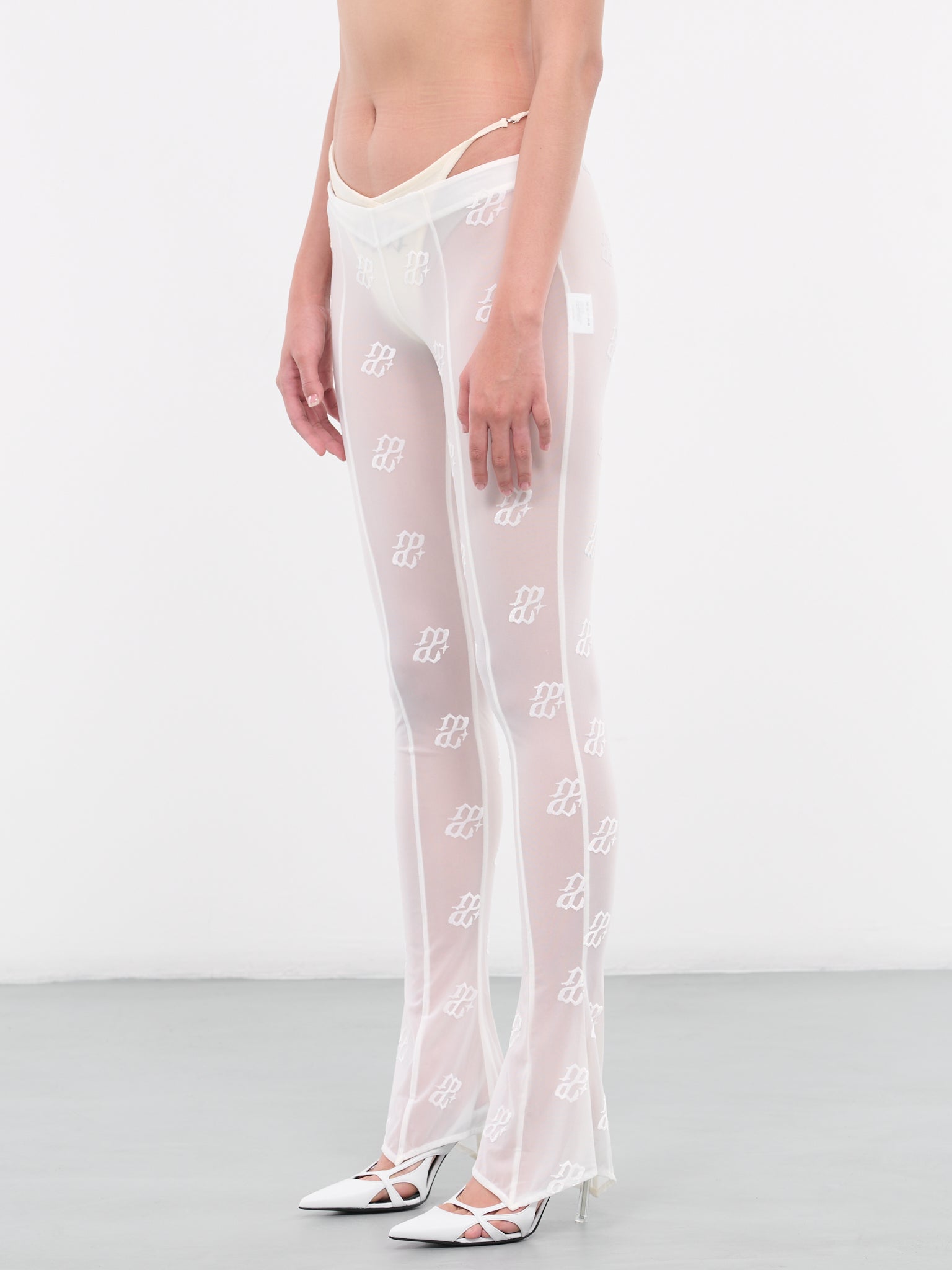 Sheer Trousers (AW23-PA-05WH-WHITE)