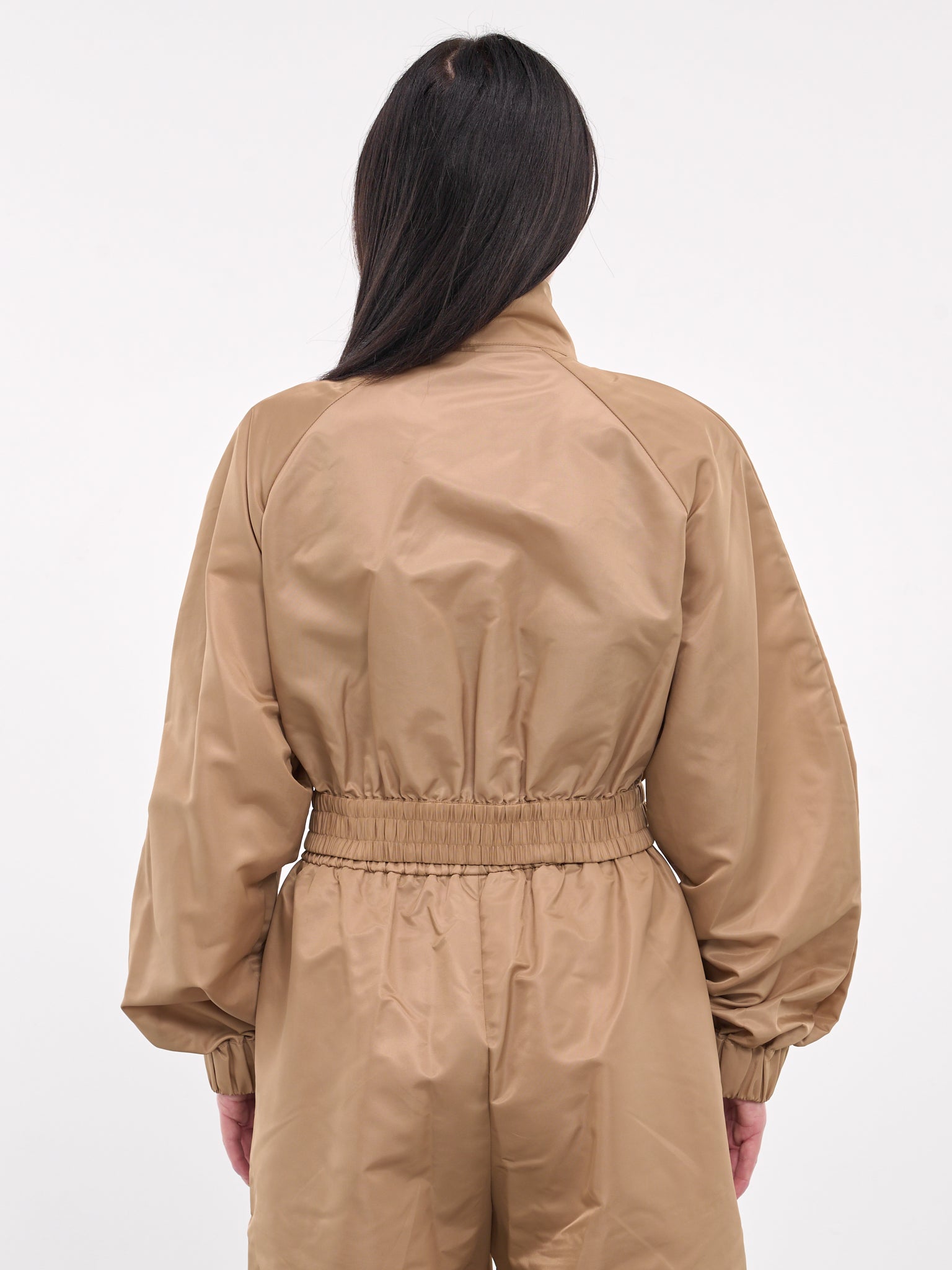 Crystal Trim Track Jacket (AWOU0028FA01-CAMEL)