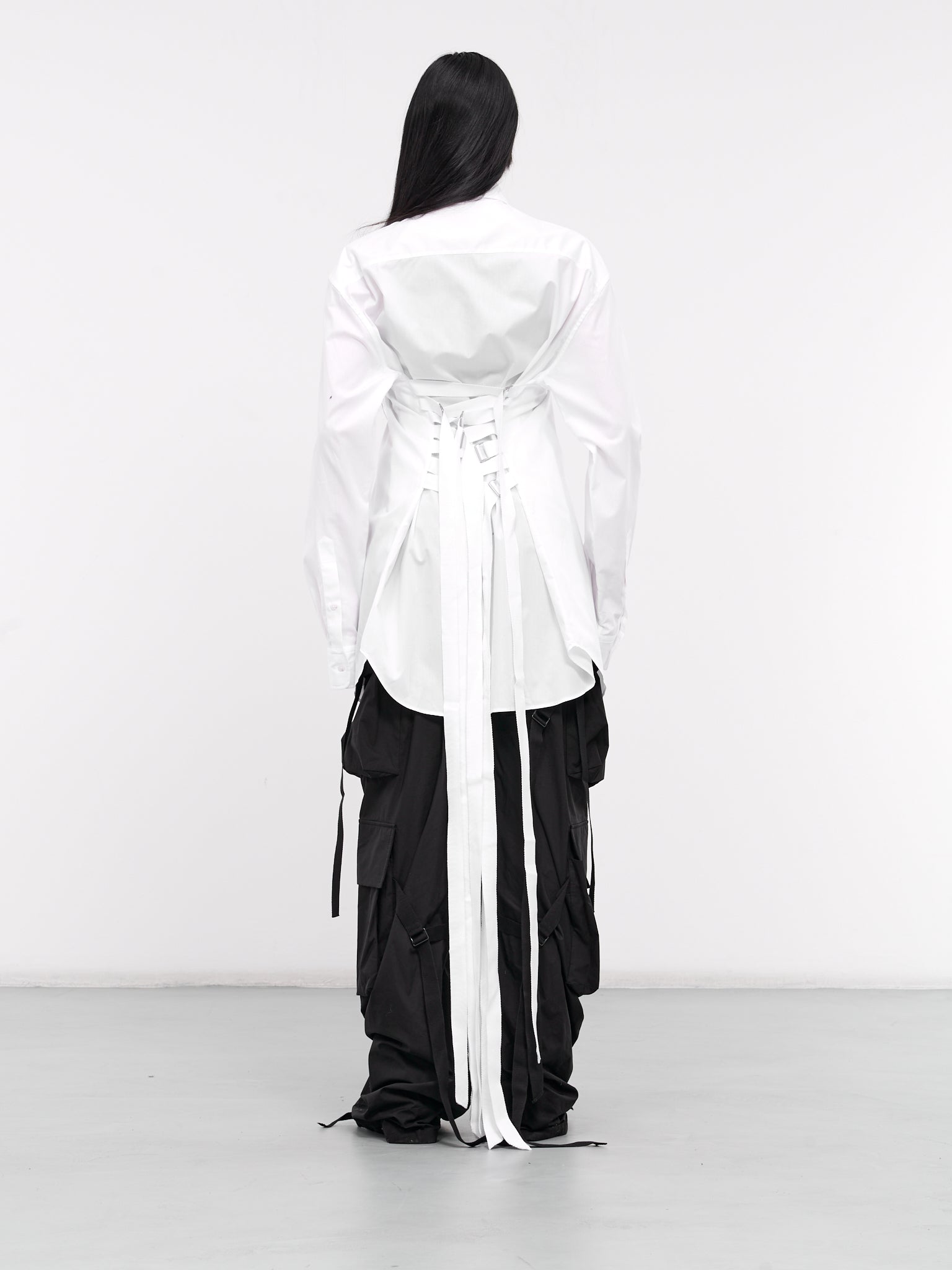 Dete Fluid Belted Shirt (B0011915-FA028-DETE-WHITE)