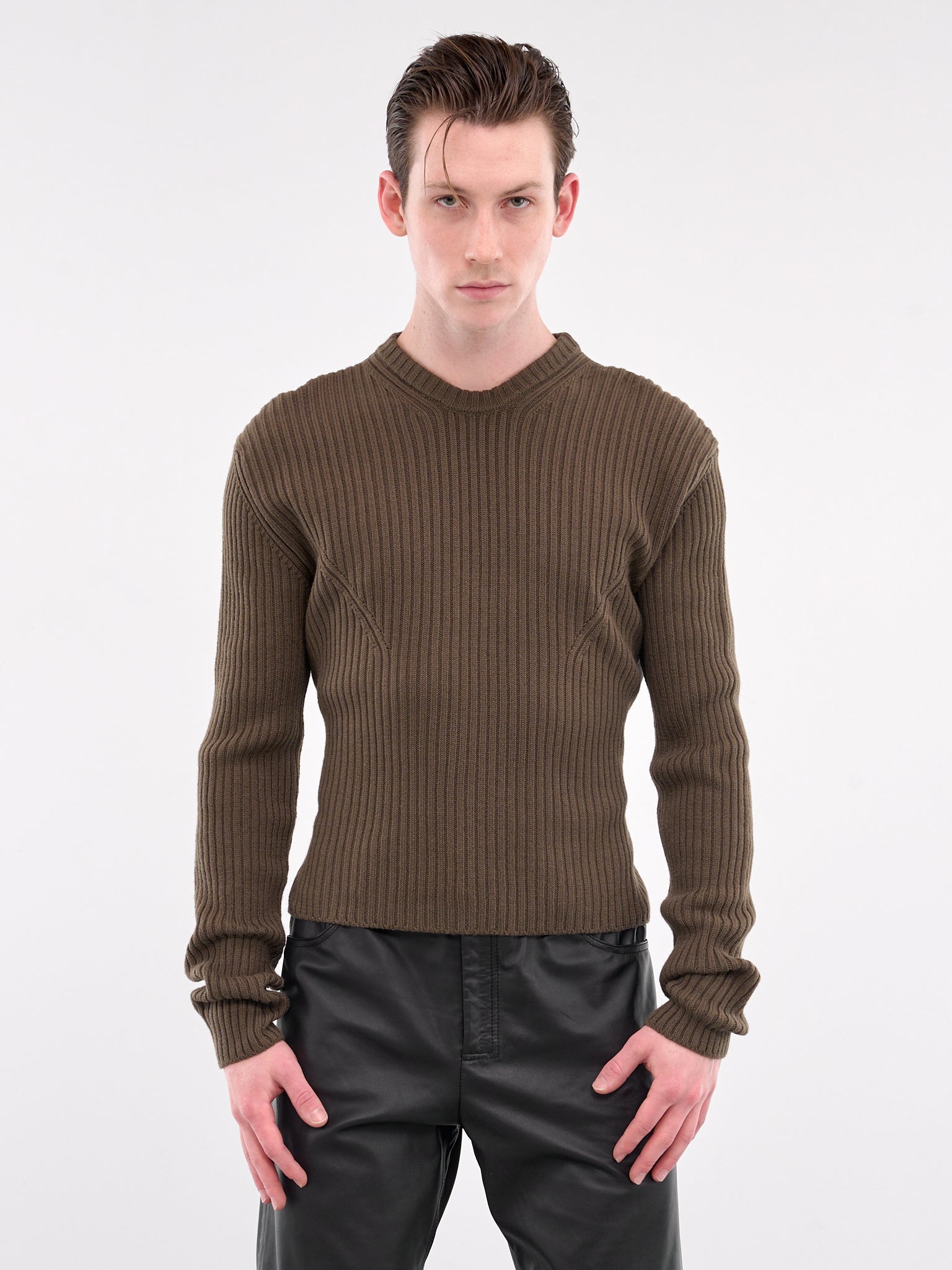 Thorvald Darted Sweater (B0012135-KN045-LODEN-GREEN)